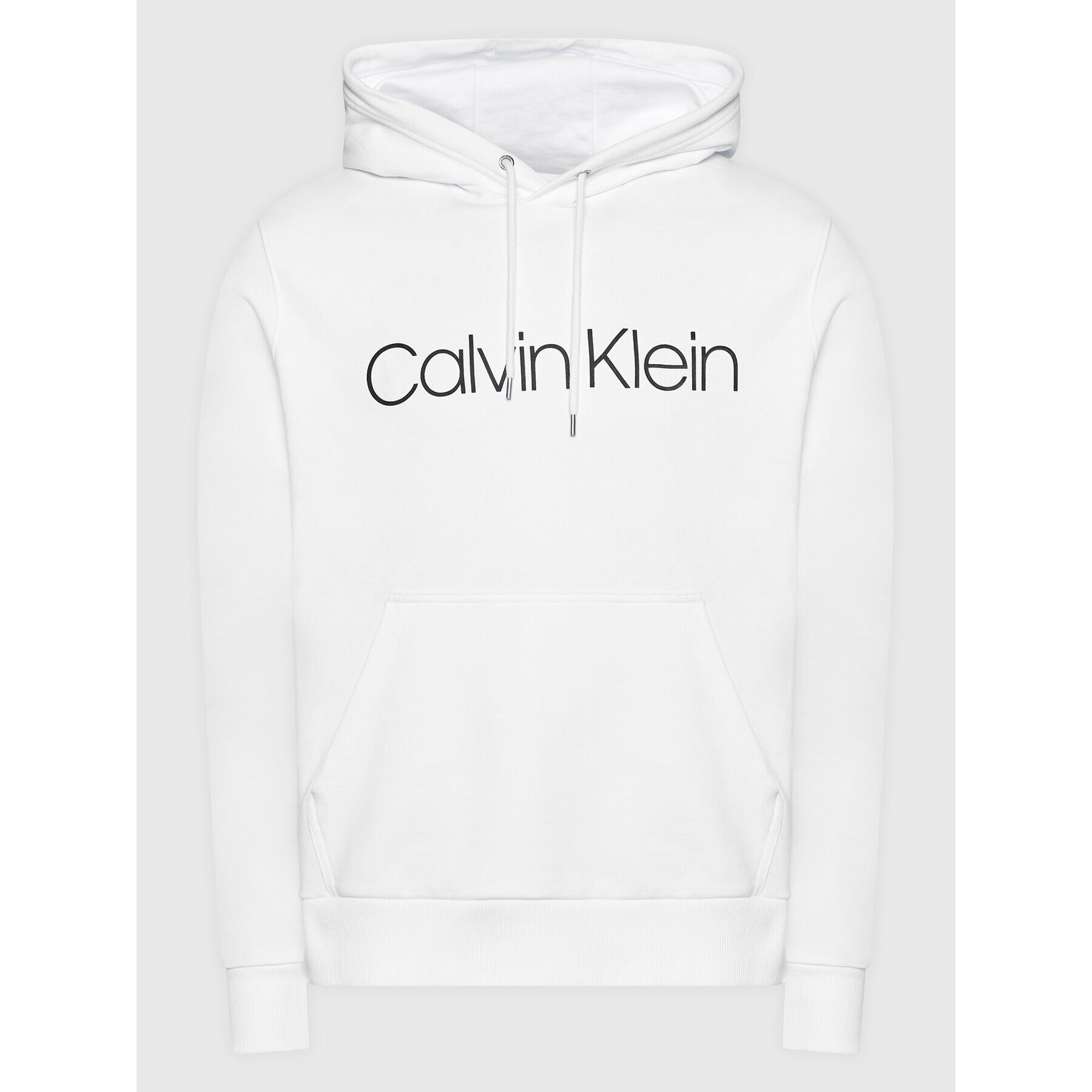 Calvin Klein Mikina Logo K10K104060 Bílá Regular Fit - Pepit.cz