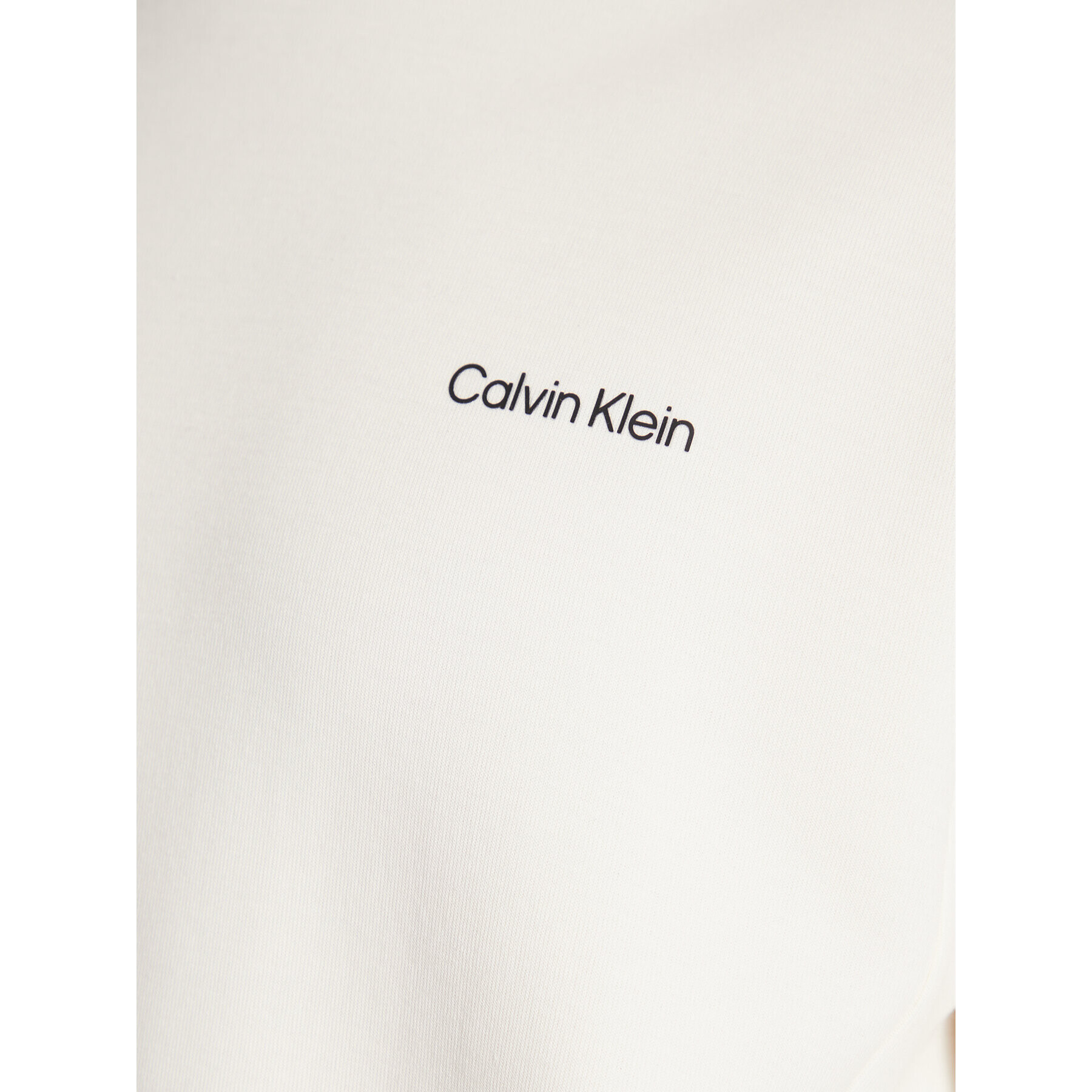 Calvin Klein Mikina Micro Logo K10K109927 Écru Relaxed Fit - Pepit.cz