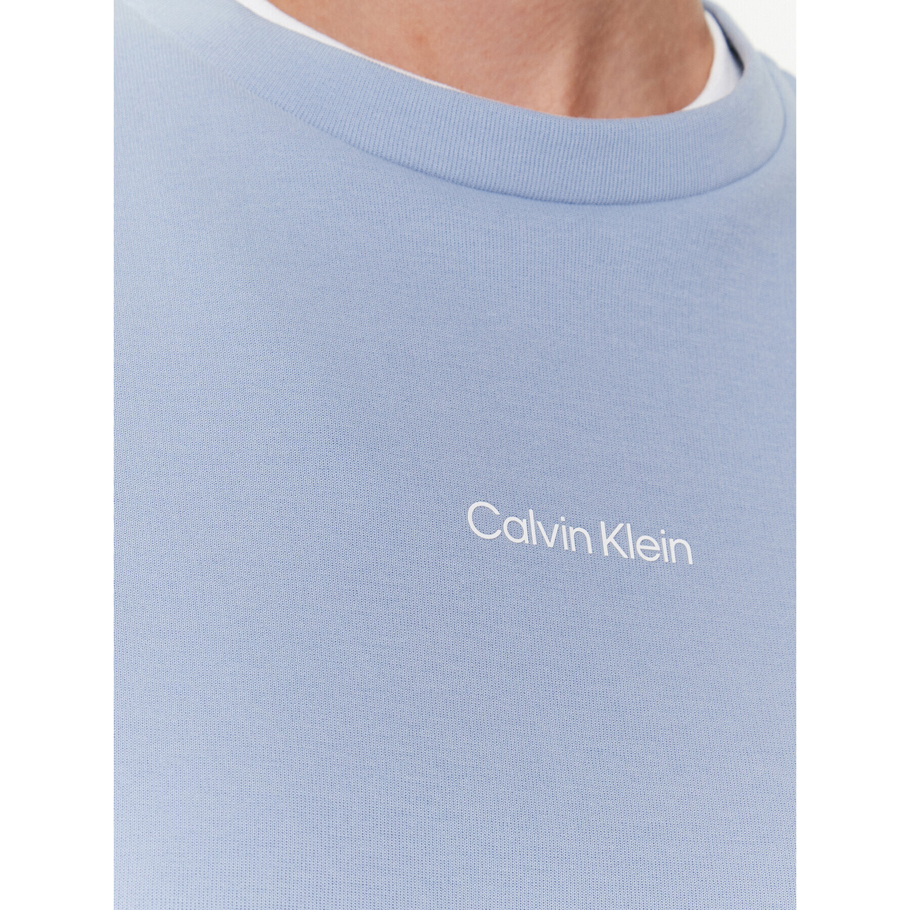 Calvin Klein Mikina Micro Logo K20K205453 Modrá Regular Fit - Pepit.cz