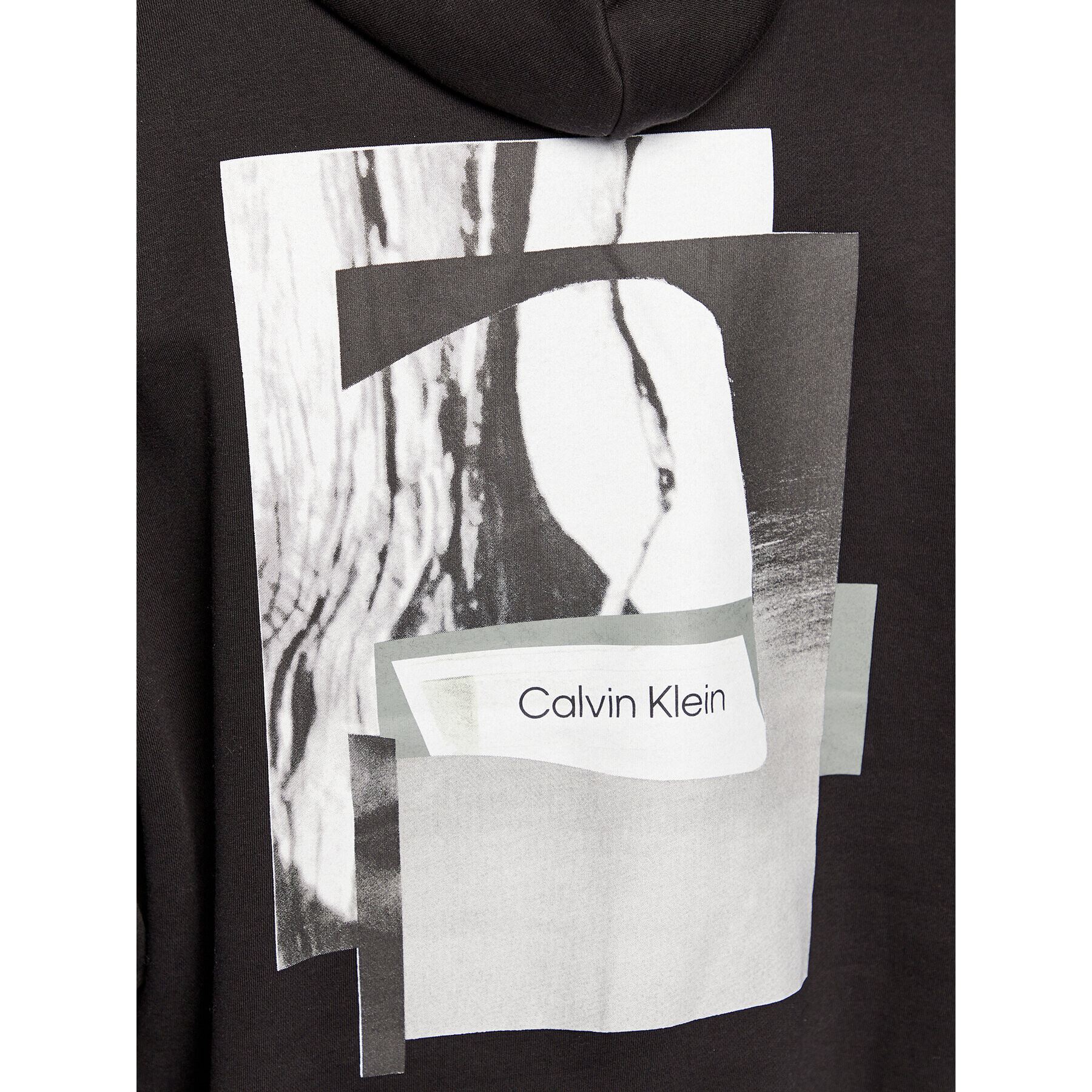 Calvin Klein Mikina Modern Comfort Back Print K10K111231 Černá Regular Fit - Pepit.cz