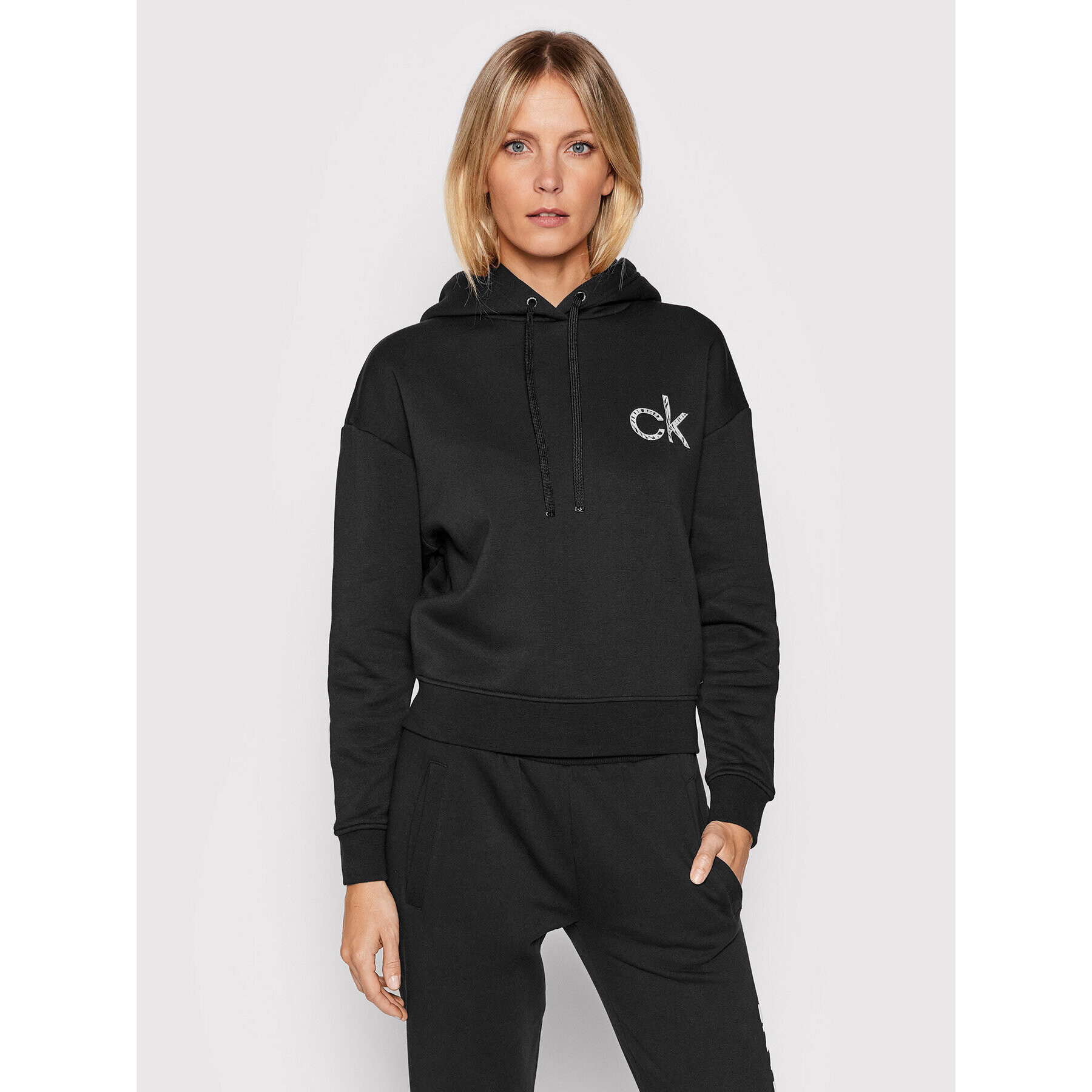 Calvin Klein Mikina Seasonal K20K203401 Černá Regular Fit - Pepit.cz