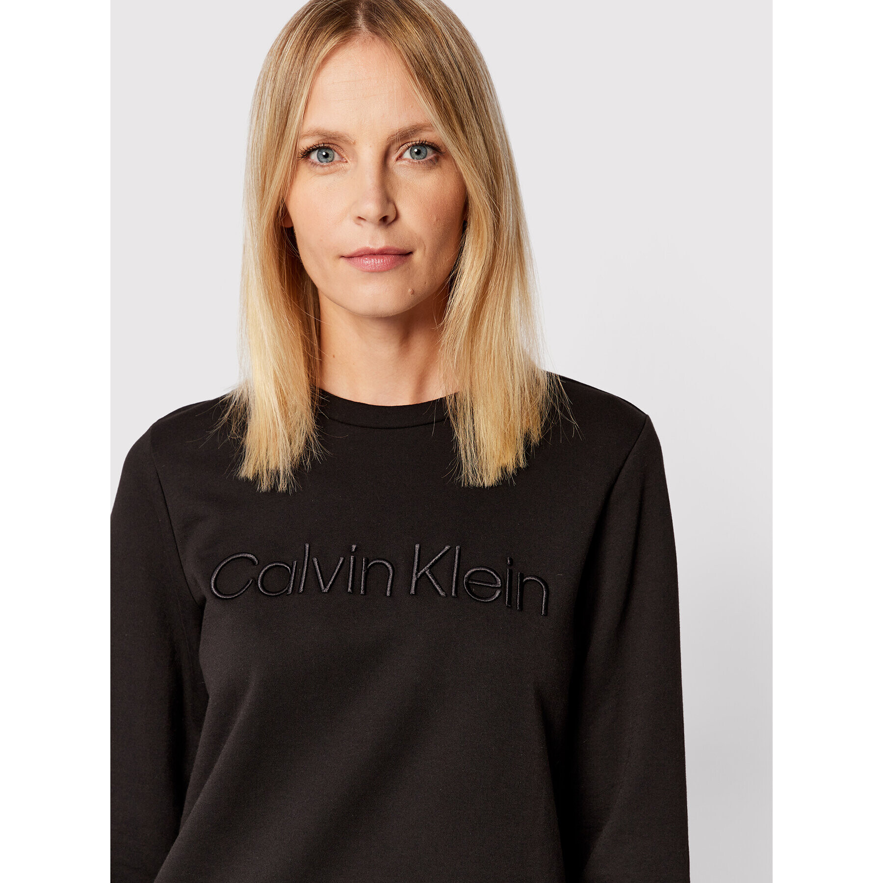 Calvin Klein Mikina Tonal Embroidery K20K204875 Černá Regular Fit - Pepit.cz