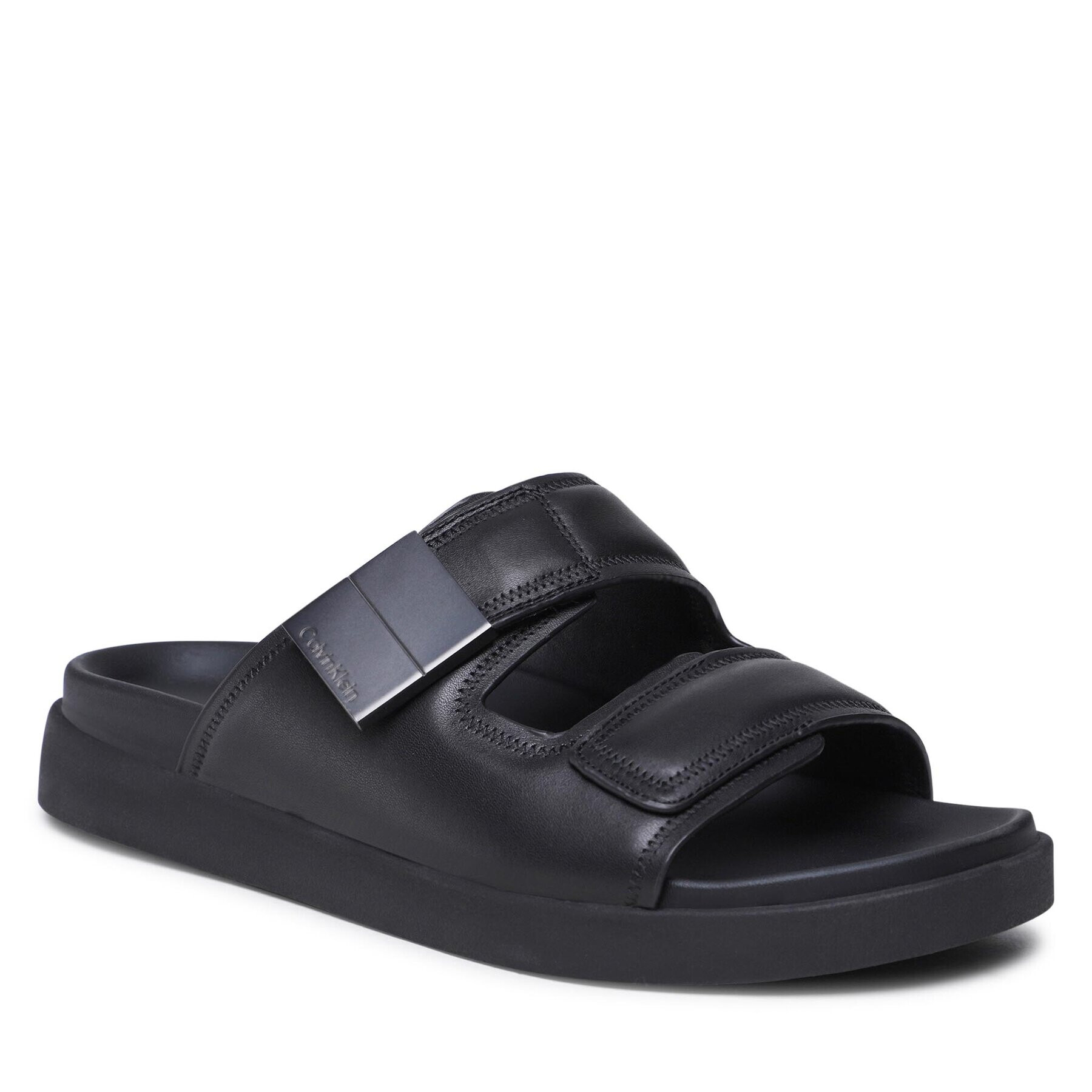 Calvin Klein Nazouváky Double Strap Sandal HM0HM00945 Černá - Pepit.cz