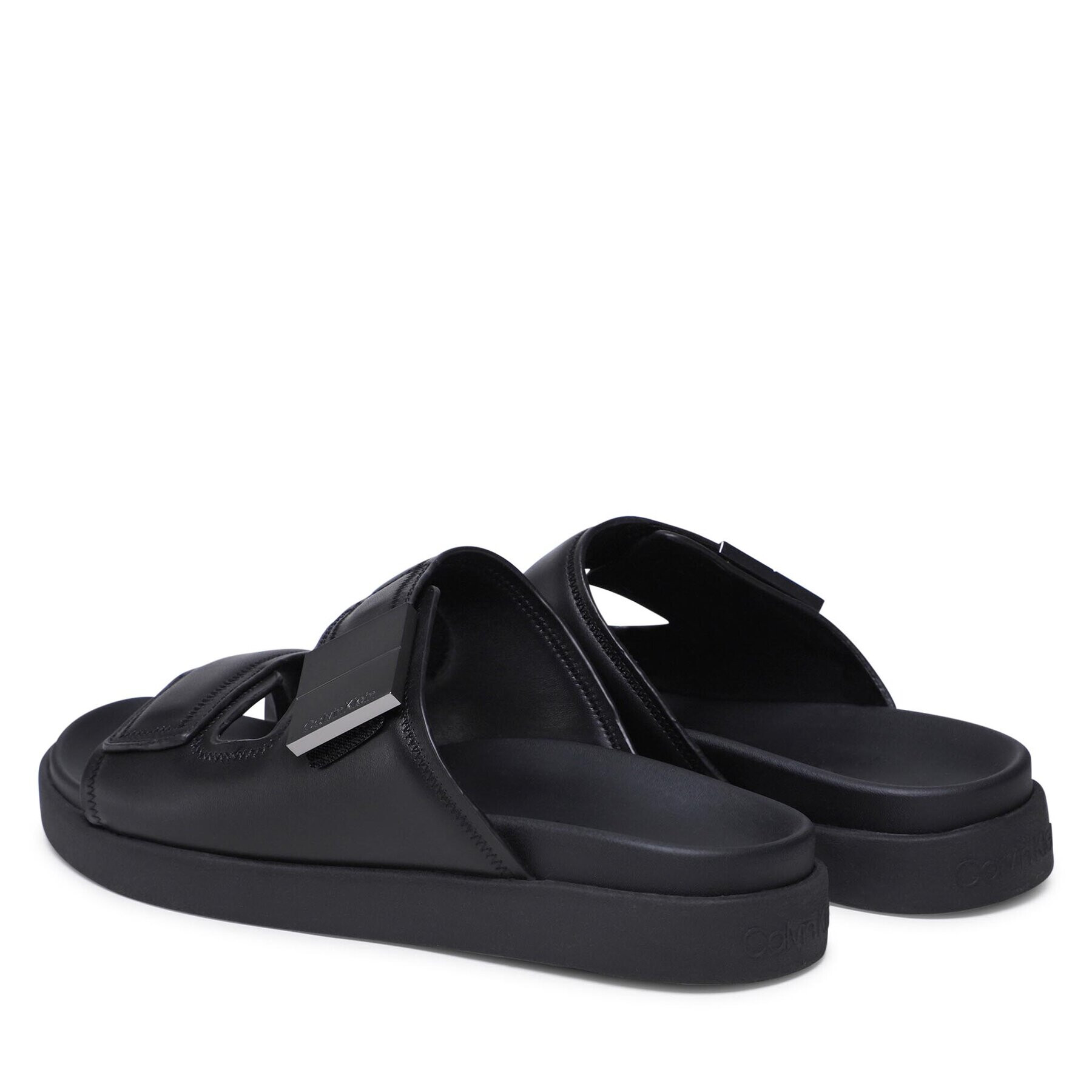 Calvin Klein Nazouváky Double Strap Sandal HM0HM00945 Černá - Pepit.cz