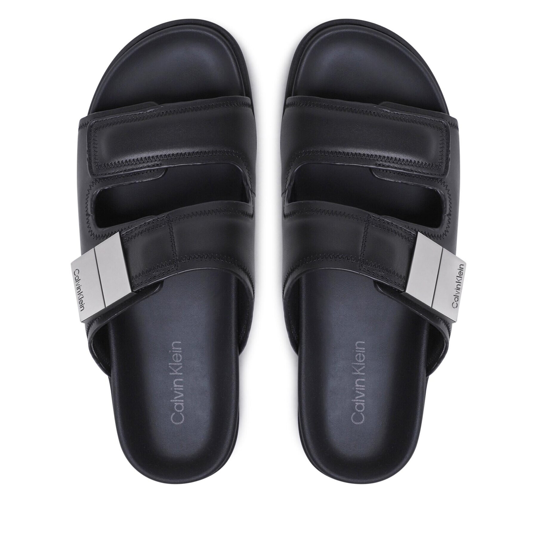 Calvin Klein Nazouváky Double Strap Sandal HM0HM00945 Černá - Pepit.cz