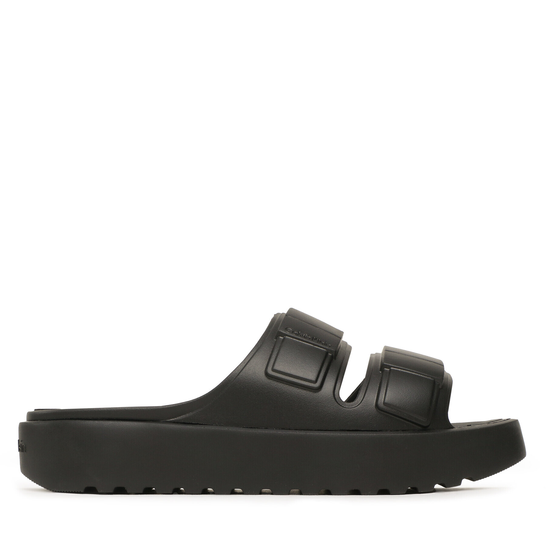 Calvin Klein Nazouváky Double Strap Slipper HM0HM00967 Černá - Pepit.cz