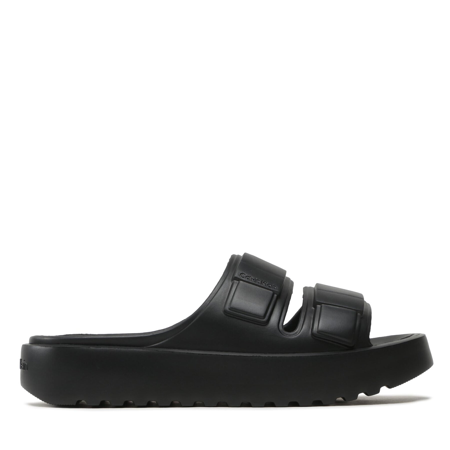 Calvin Klein Nazouváky Double Strap Slipper HM0HM00967 Černá - Pepit.cz