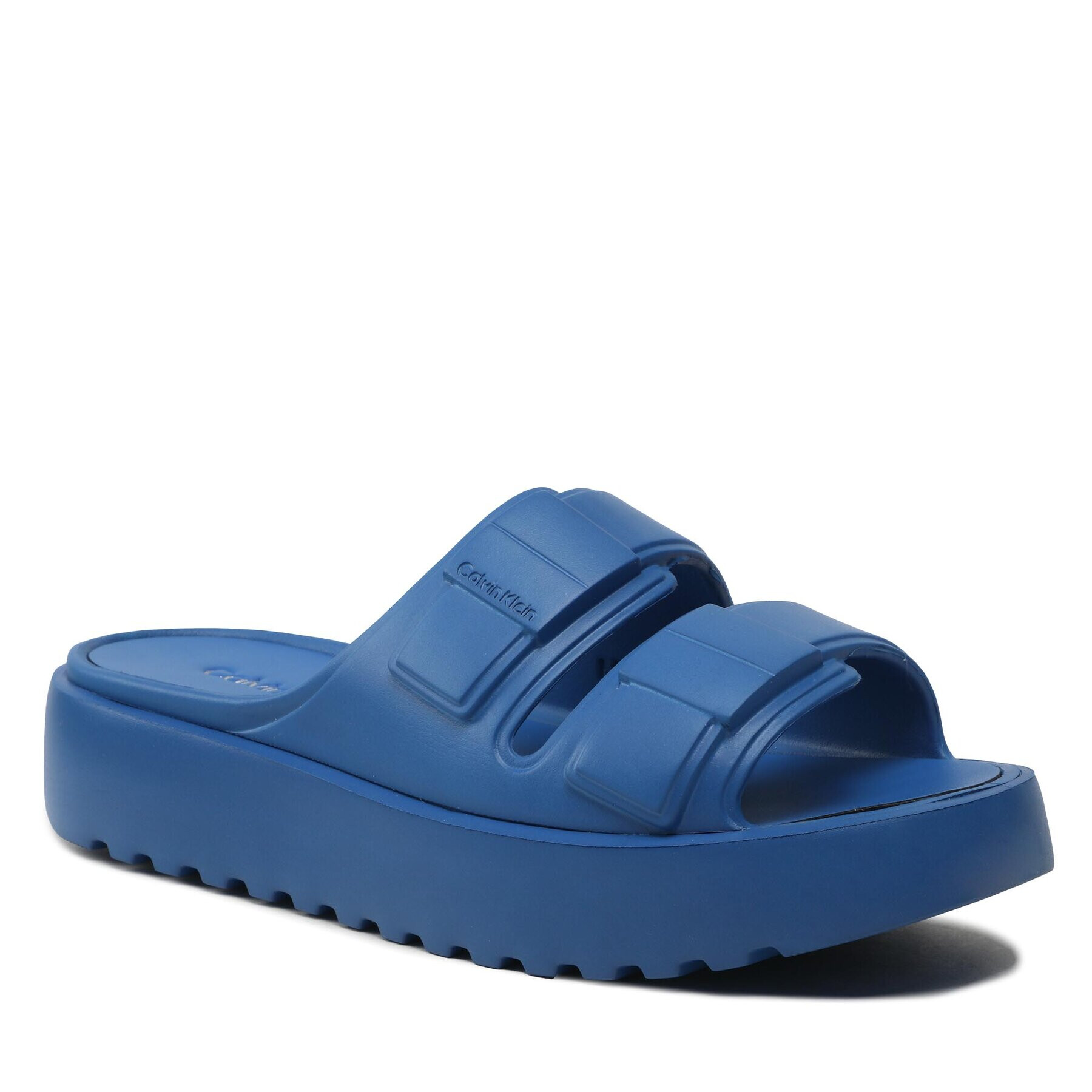 Calvin Klein Nazouváky Double Strap Slipper HM0HM00967 Modrá - Pepit.cz