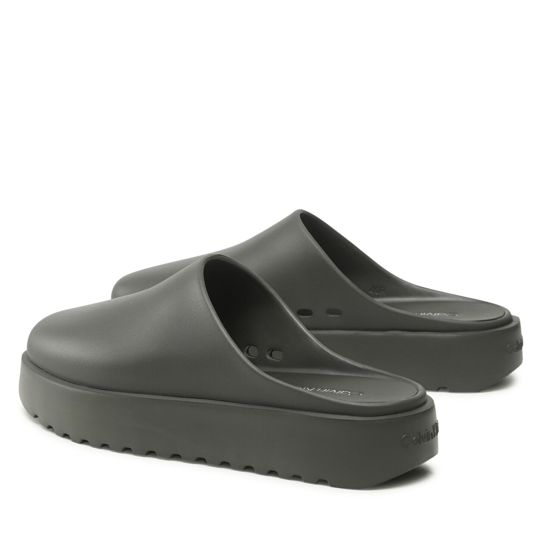 Calvin Klein Nazouváky Mule Slipper HM0HM00872 Khaki - Pepit.cz