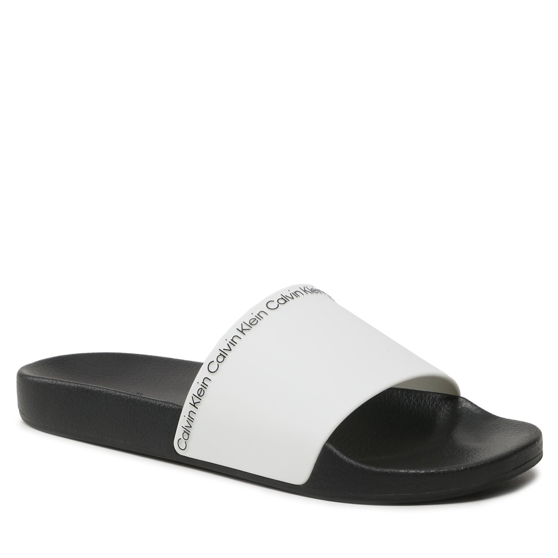 Calvin Klein Nazouváky Pool Slide Rubber HM0HM00981 Bílá - Pepit.cz