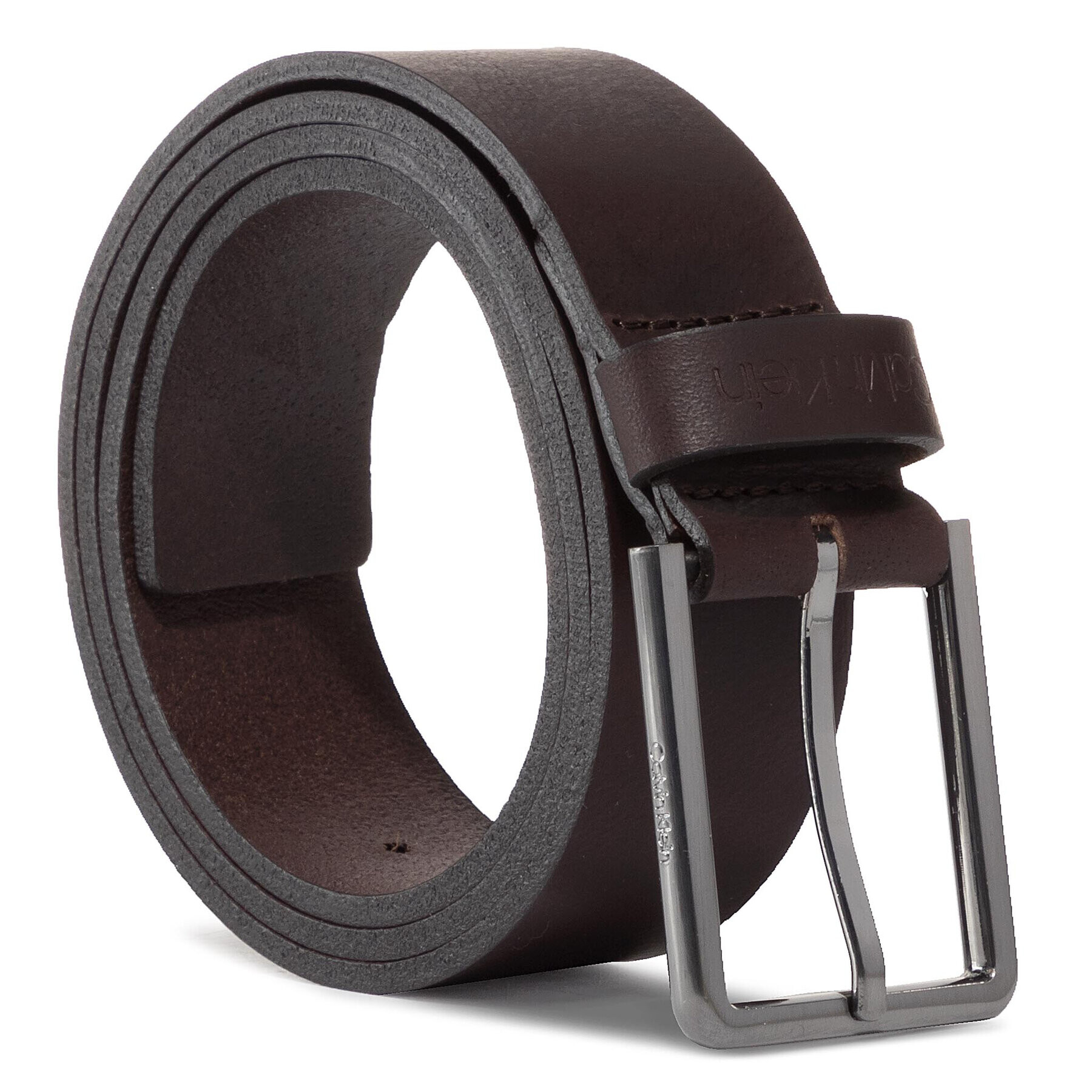 Calvin Klein Pánský pásek 35Mm Essential Belt K50K505447 Hnědá - Pepit.cz