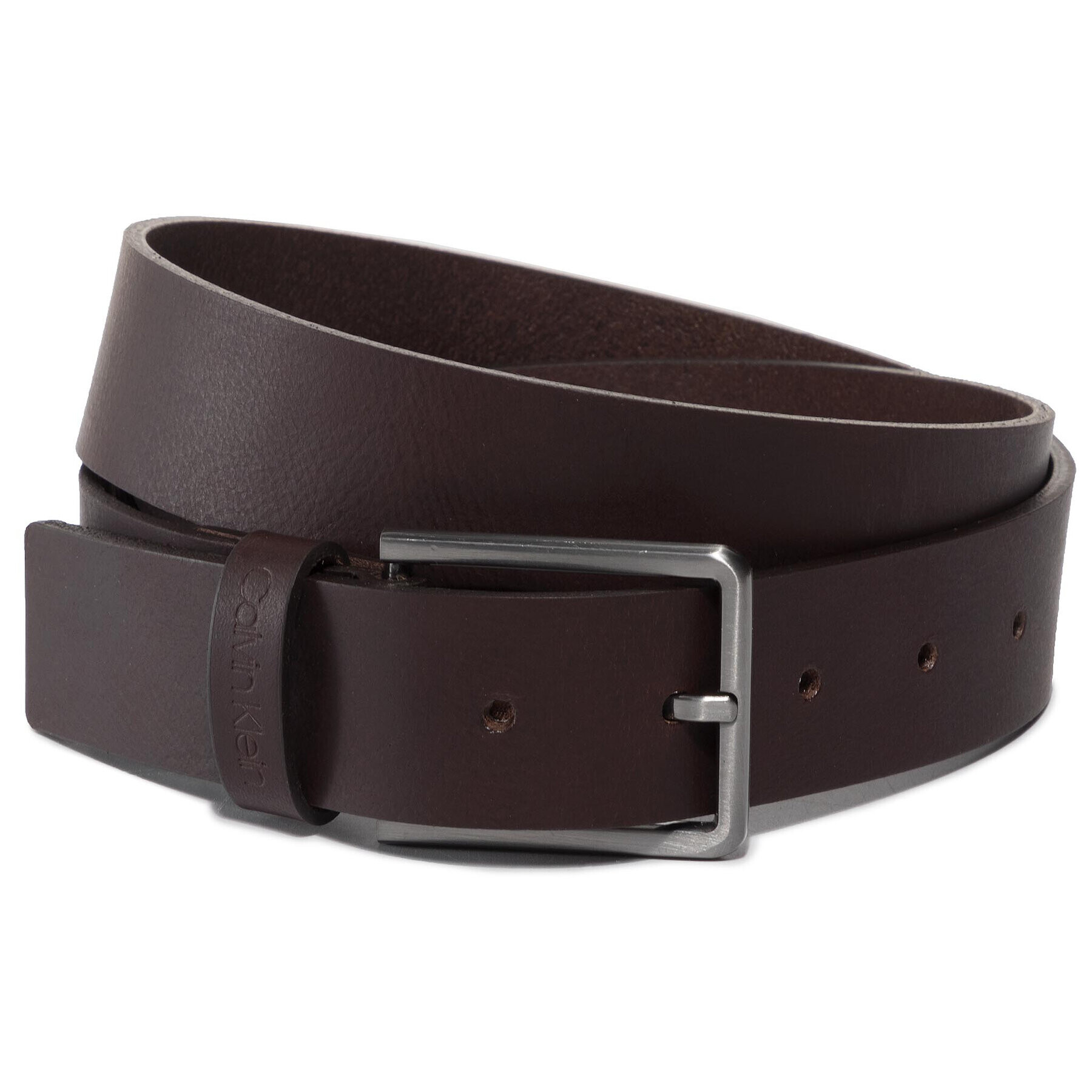 Calvin Klein Pánský pásek 35Mm Essential Belt K50K505447 Hnědá - Pepit.cz