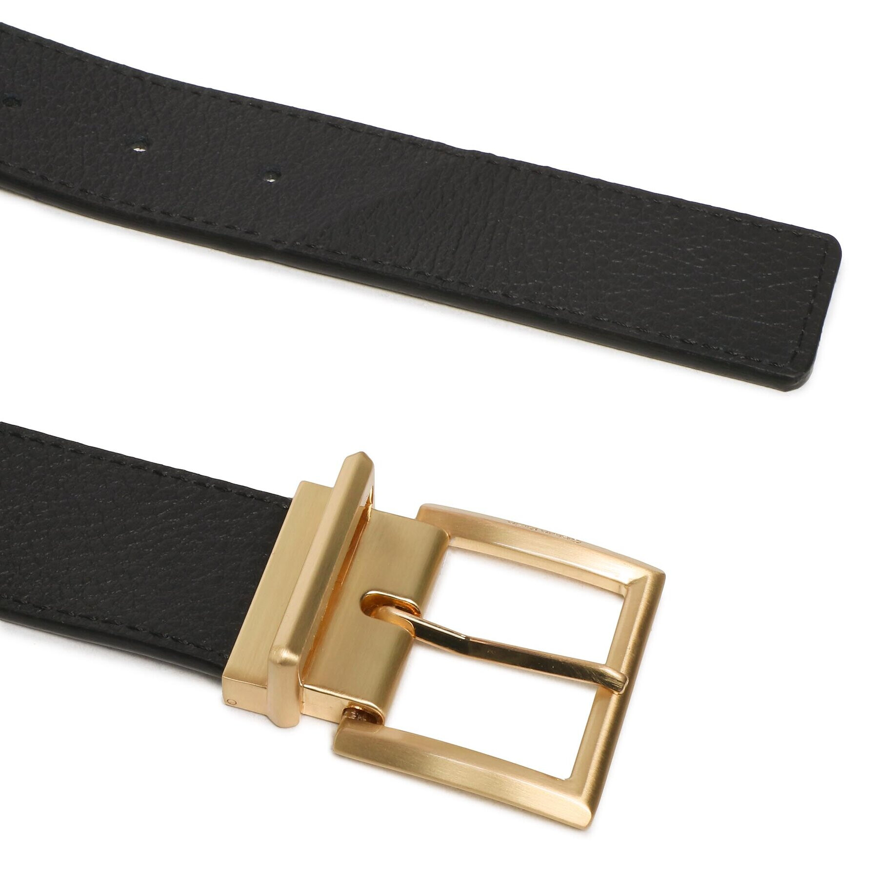 Calvin Klein Pánský pásek Adj Pramid Buckle Gold 35Mm K50K510218 Černá - Pepit.cz