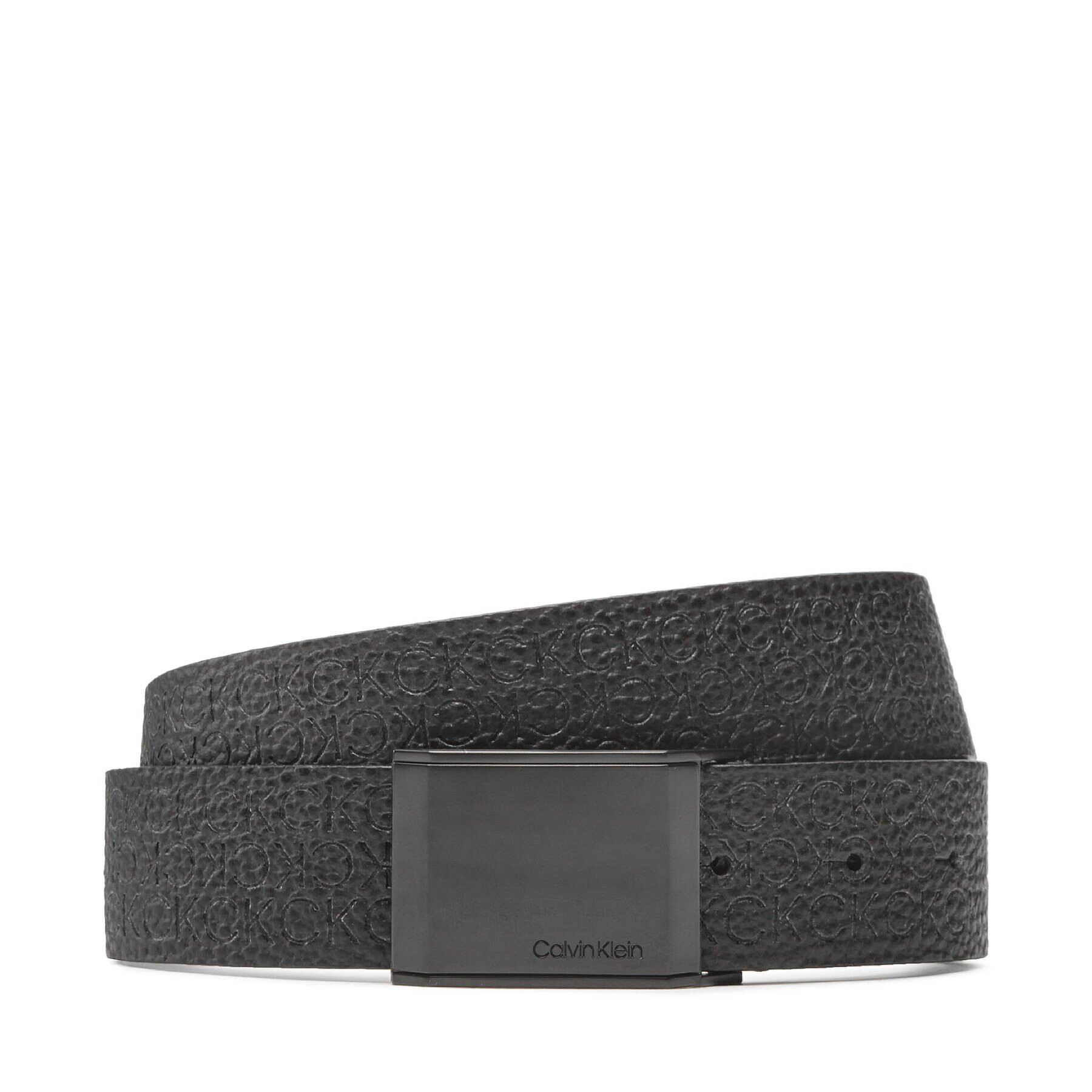 Calvin Klein Pánský pásek Beveled Plaque Tonal Mono 35mm K50K510373 Černá - Pepit.cz