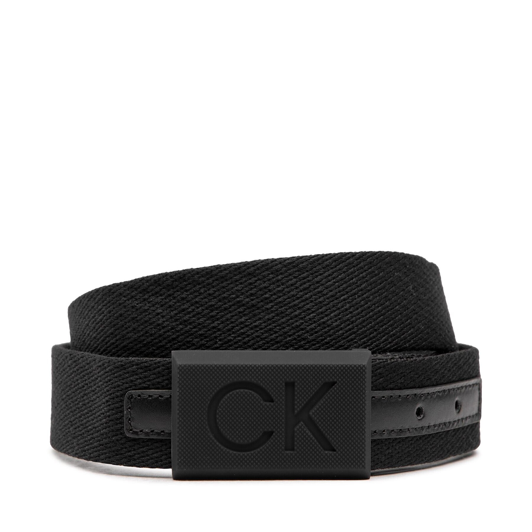 Calvin Klein Pánský pásek Casual Plaque Webbing 35Mm K50K509649 Černá - Pepit.cz