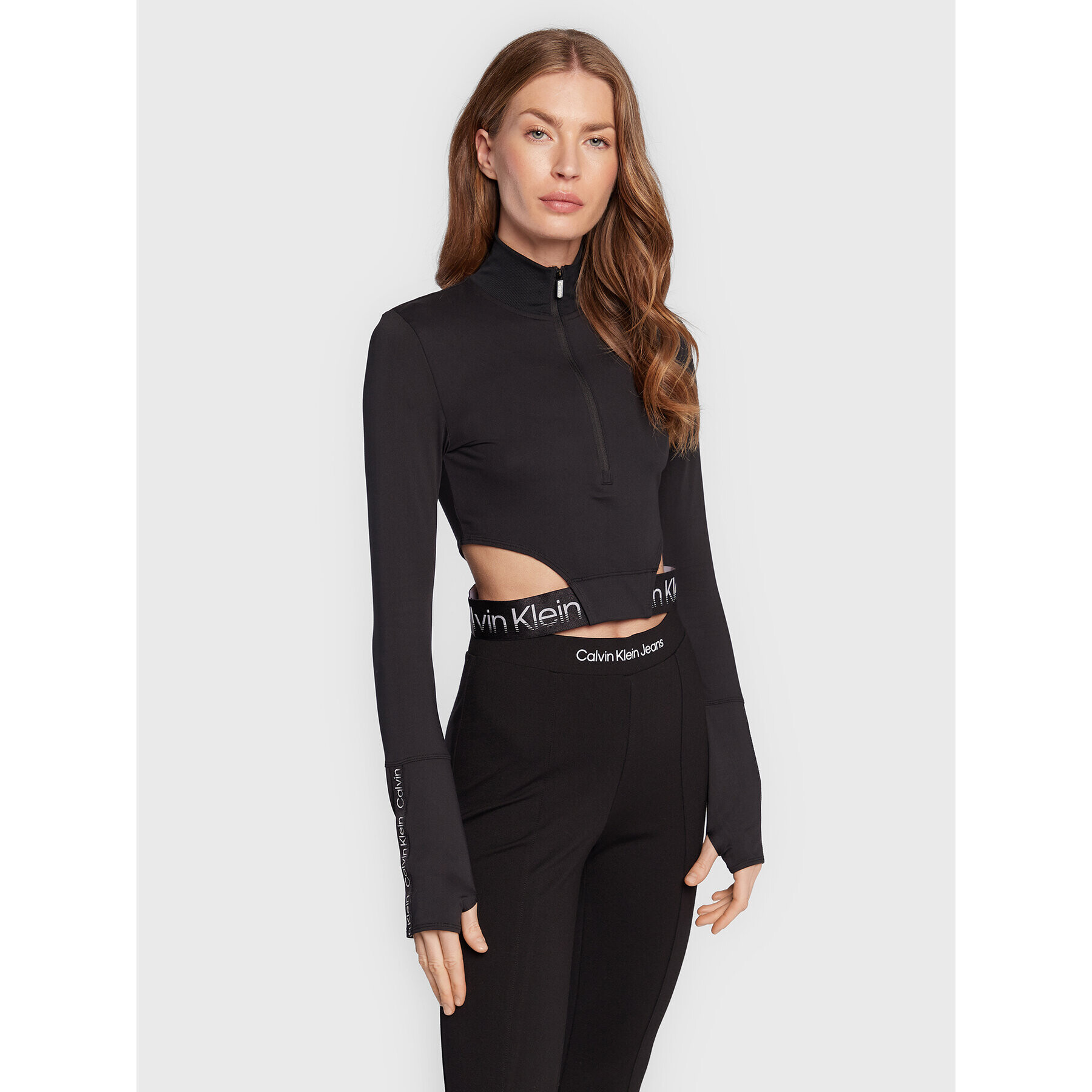 Calvin Klein Performance Halenka 00GWF2K200 Černá Slim Fit - Pepit.cz