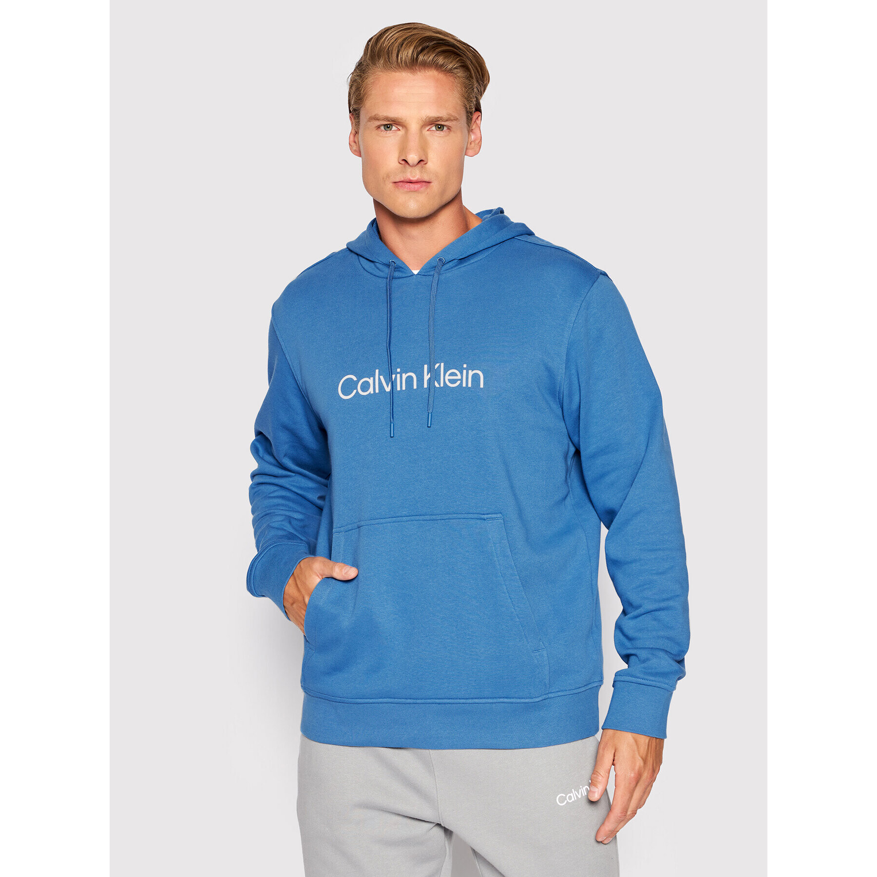 Calvin Klein Performance Mikina 00GMS2W304 Modrá Regular Fit - Pepit.cz