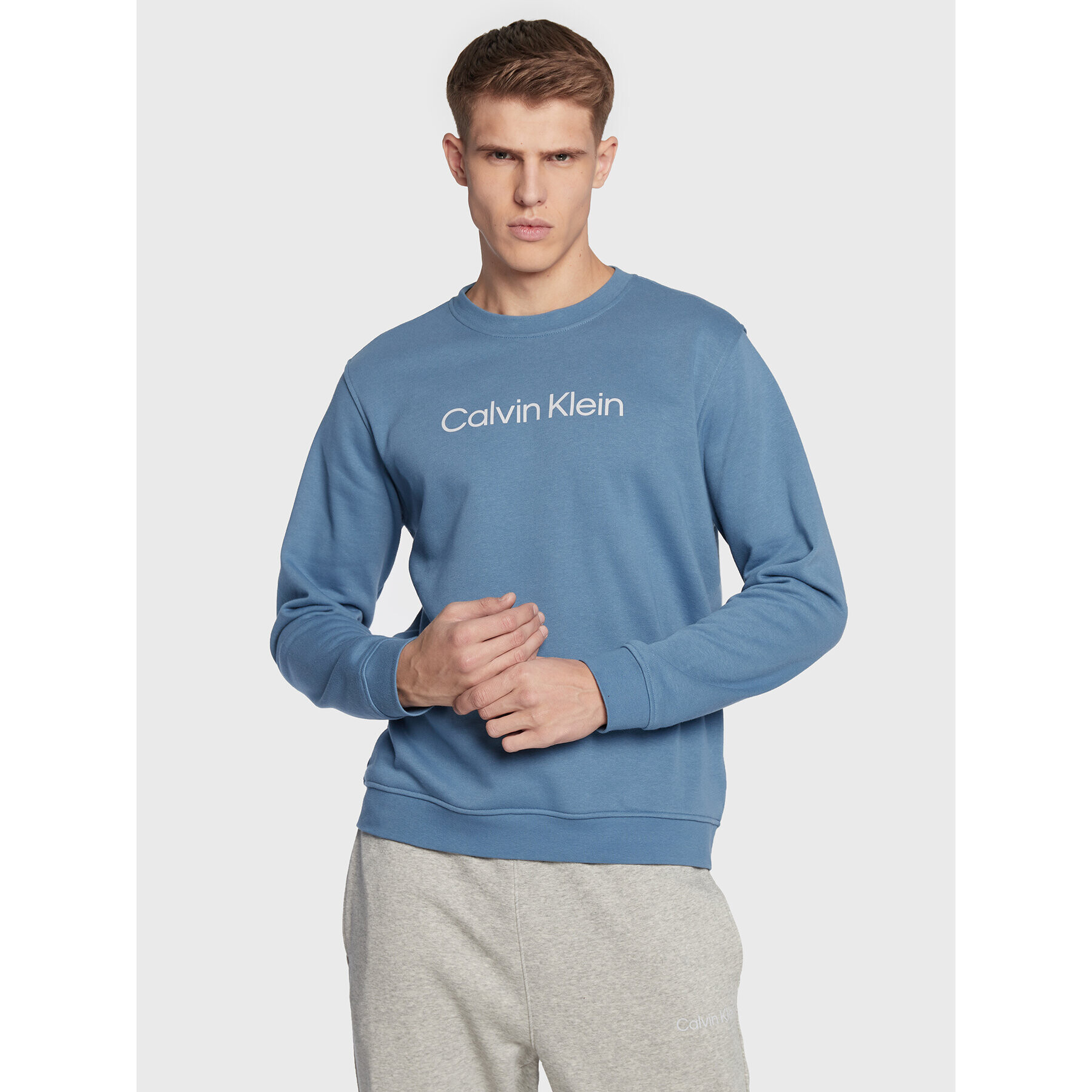 Calvin Klein Performance Mikina 00GMS2W305 Modrá Regular Fit - Pepit.cz