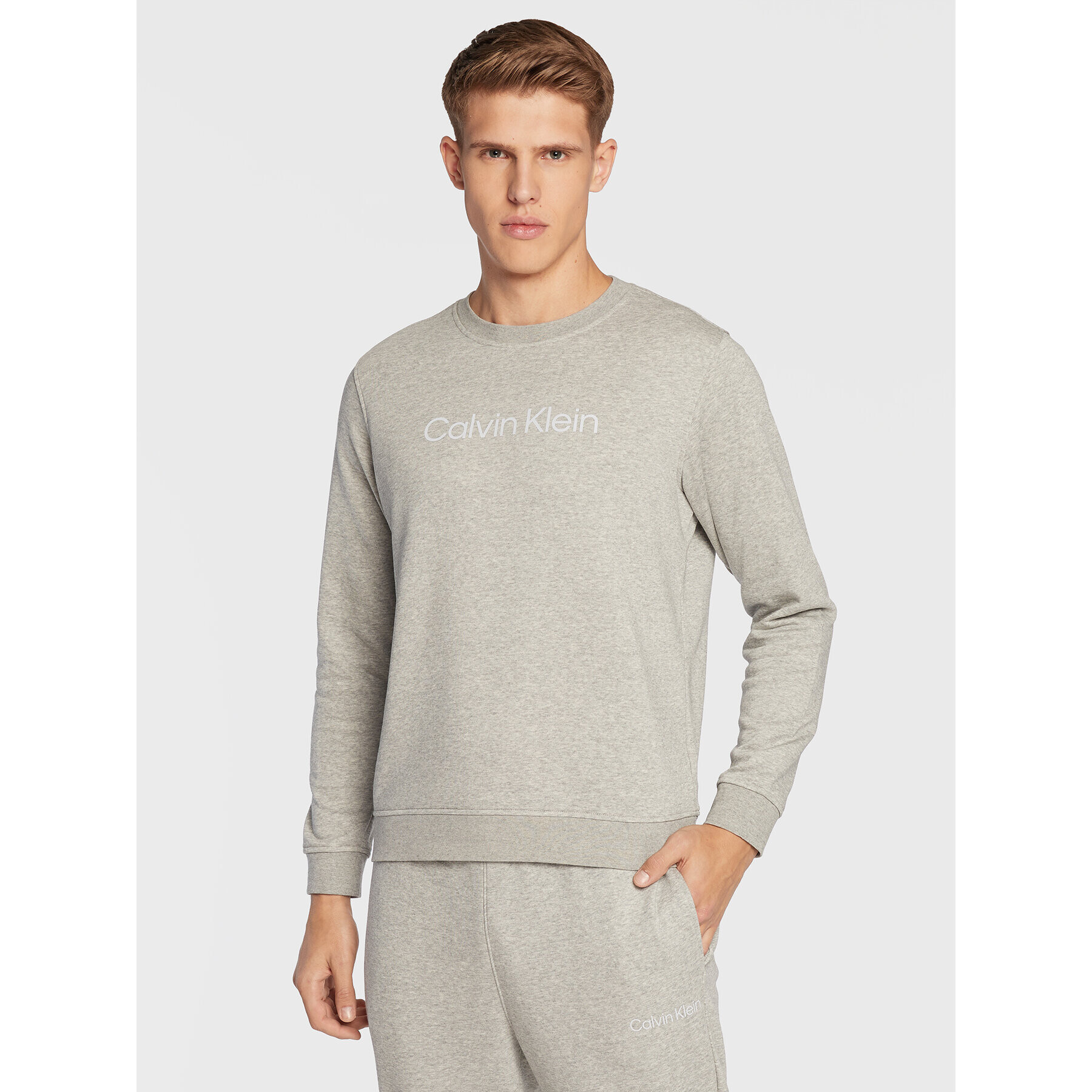 Calvin Klein Performance Mikina 00GMS2W305 Šedá Regular Fit - Pepit.cz