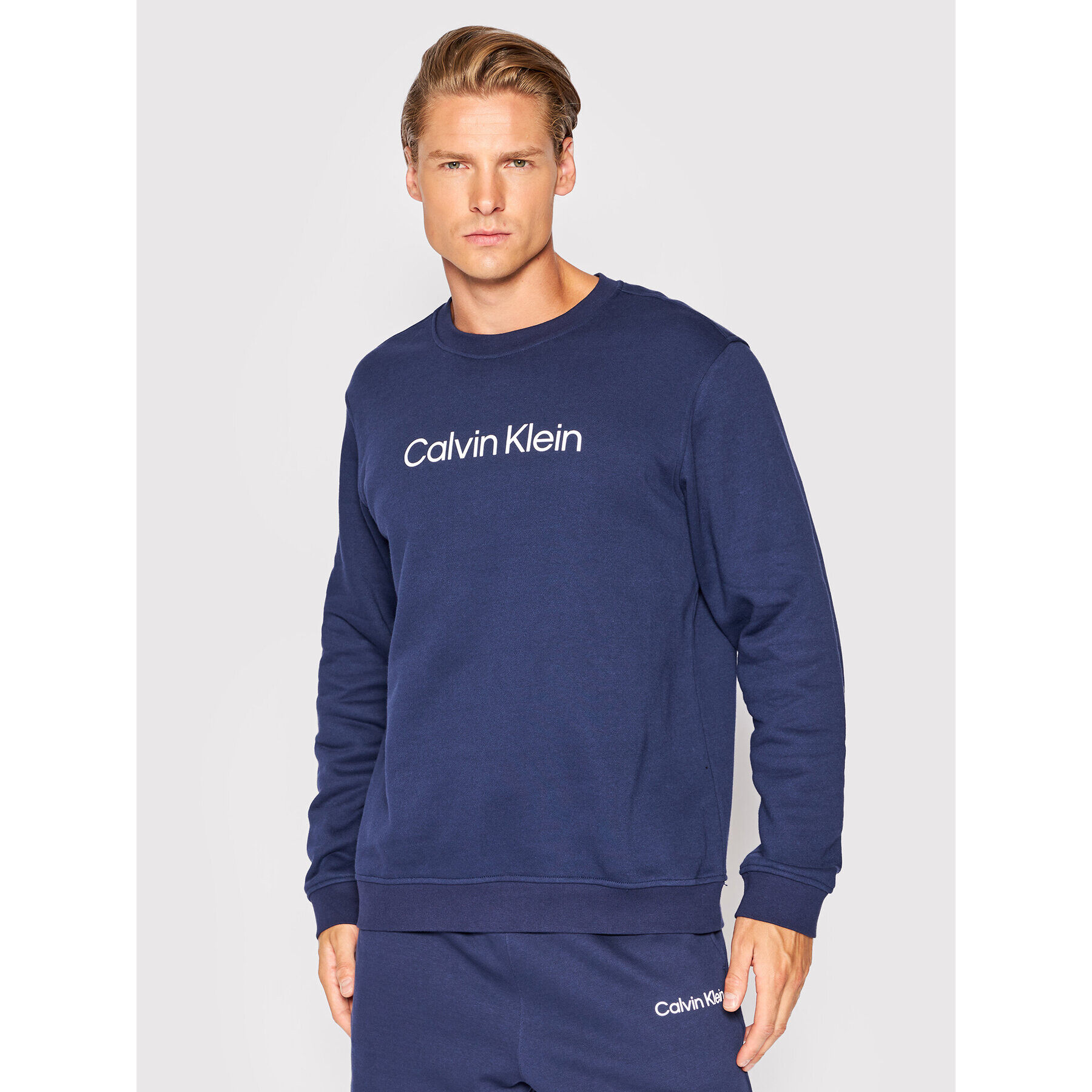 Calvin Klein Performance Mikina 00GMS2W305 Tmavomodrá Regular Fit - Pepit.cz