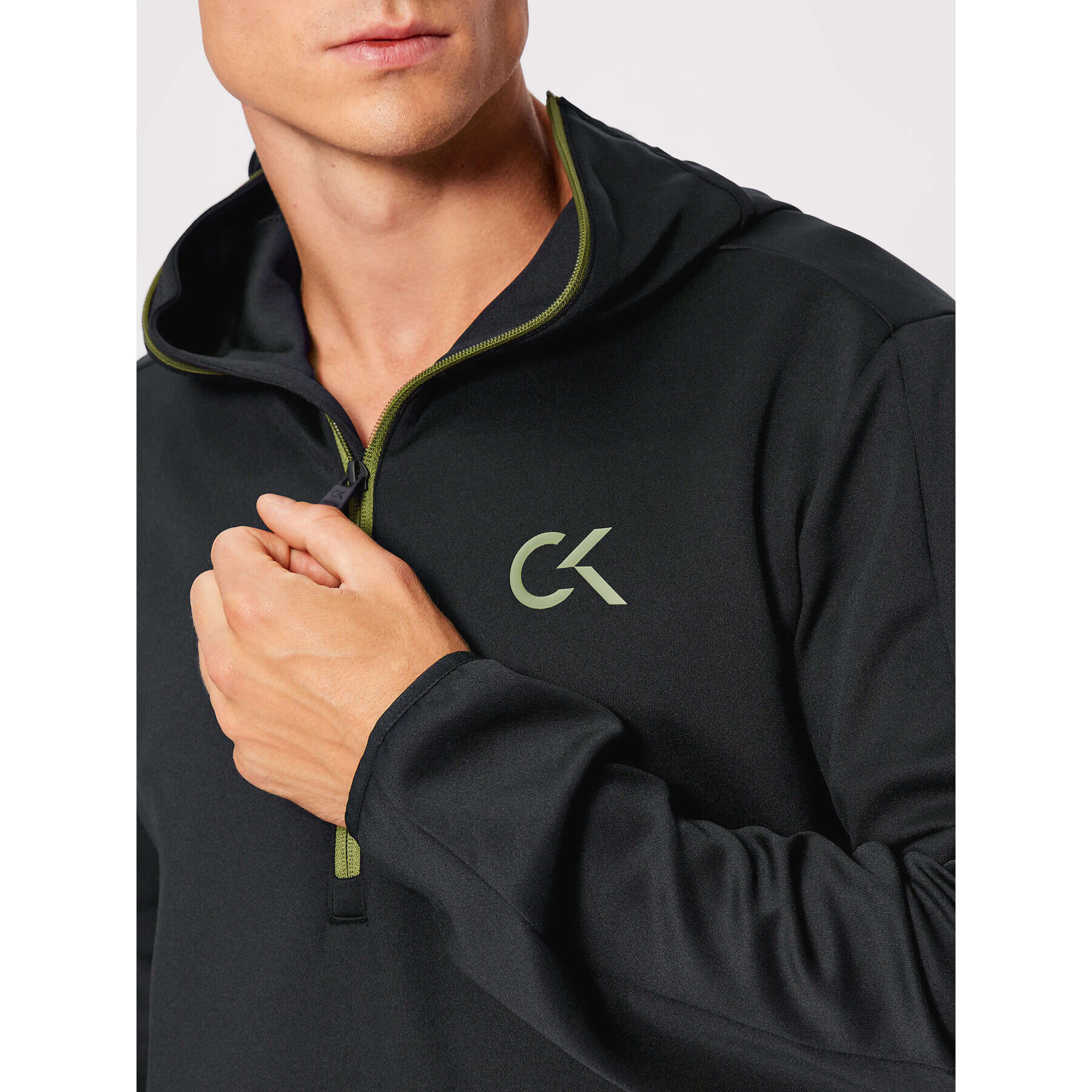 Calvin Klein Performance Mikina Balaclava 00GMH1J401 Černá Regular Fit - Pepit.cz