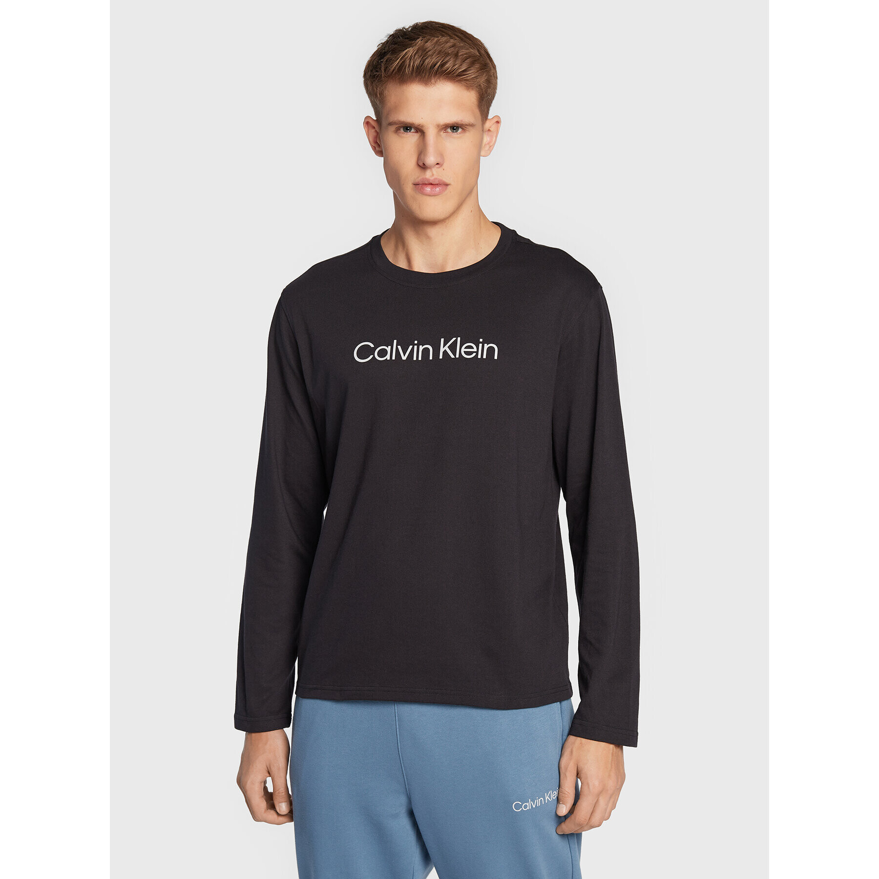 Calvin Klein Performance S dlouhým rukávem 00GMS2K200 Černá Regular Fit - Pepit.cz