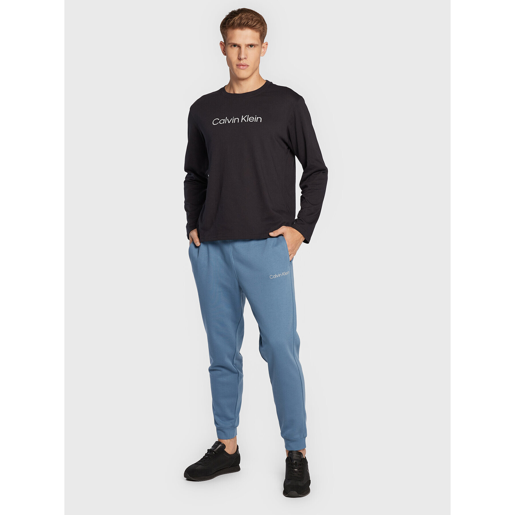 Calvin Klein Performance S dlouhým rukávem 00GMS2K200 Černá Regular Fit - Pepit.cz