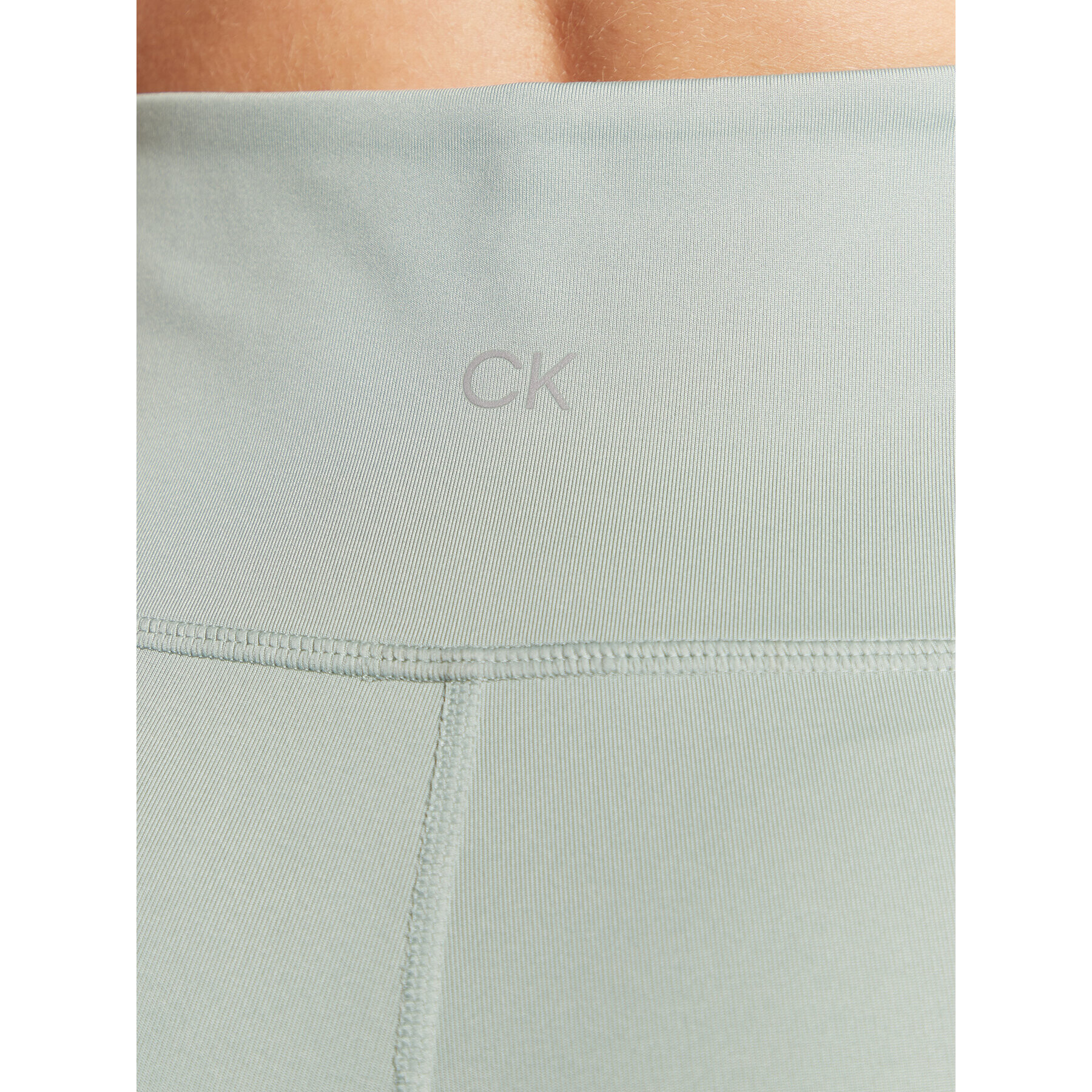 Calvin Klein Performance Sportovní kraťasy 00GWS2S813 Zelená Slim Fit - Pepit.cz