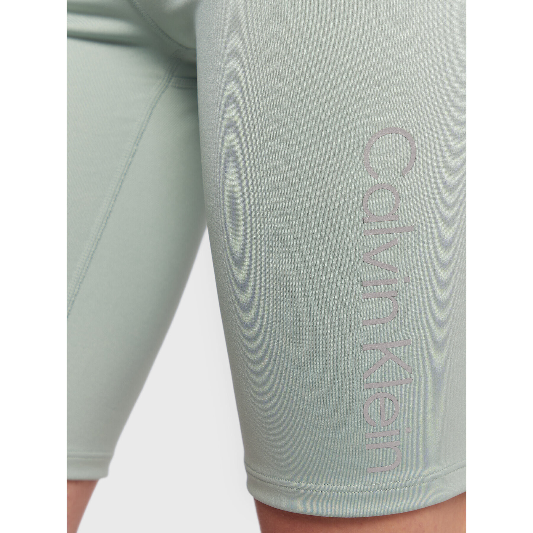 Calvin Klein Performance Sportovní kraťasy 00GWS2S813 Zelená Slim Fit - Pepit.cz