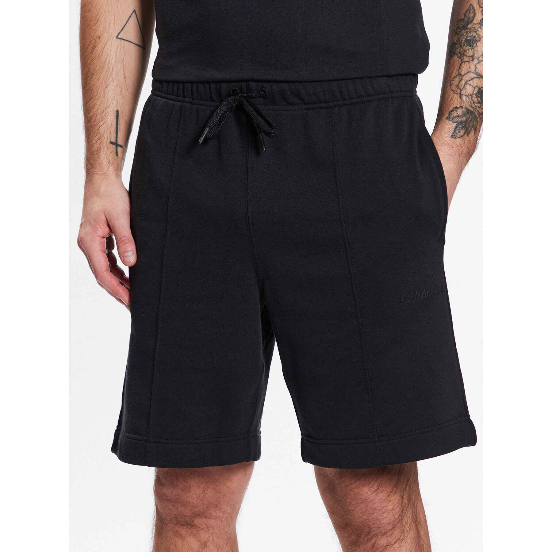 Calvin Klein Performance Sportovní kraťasy Knit Short 00GMS3S805 Černá Regular Fit - Pepit.cz