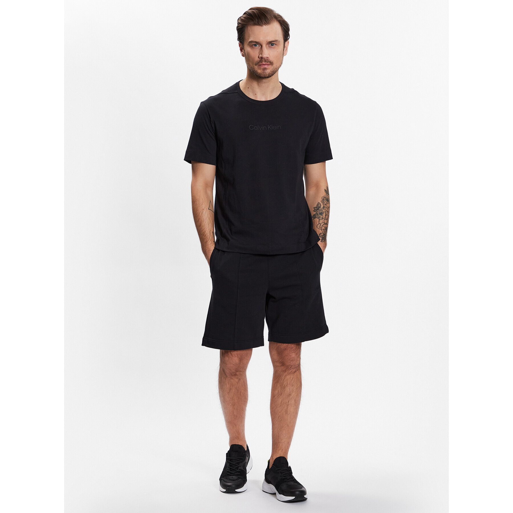 Calvin Klein Performance Sportovní kraťasy Knit Short 00GMS3S805 Černá Regular Fit - Pepit.cz