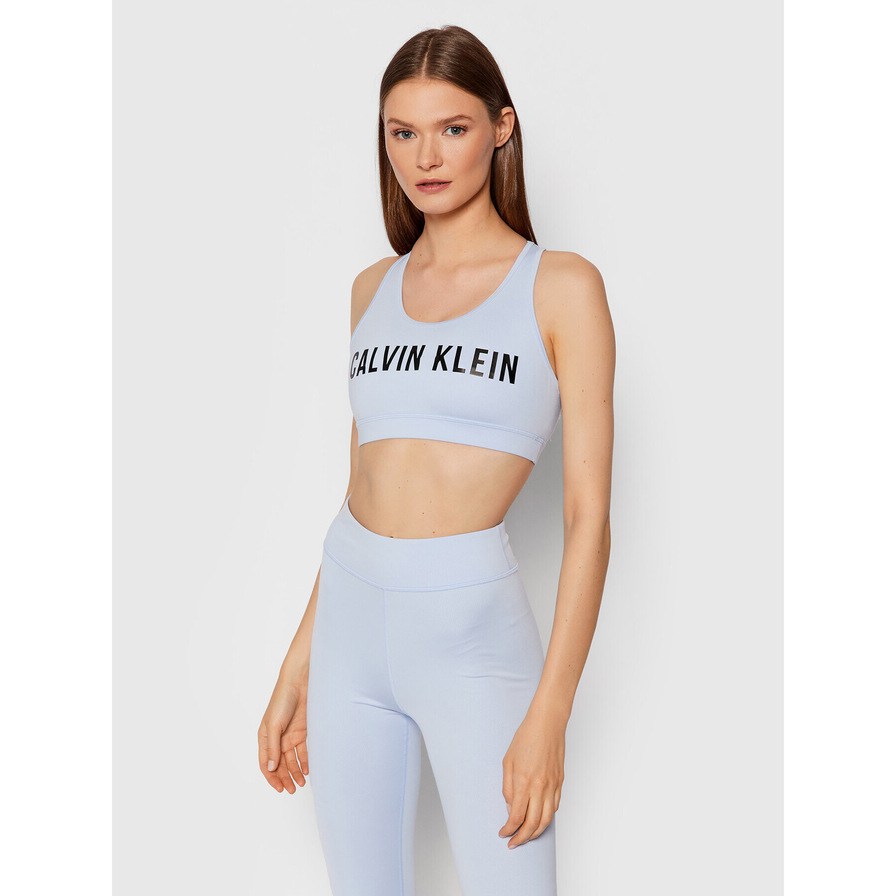 Calvin Klein Performance Sportovní podprsenka Medium Support 00GWF0K157 Modrá - Pepit.cz