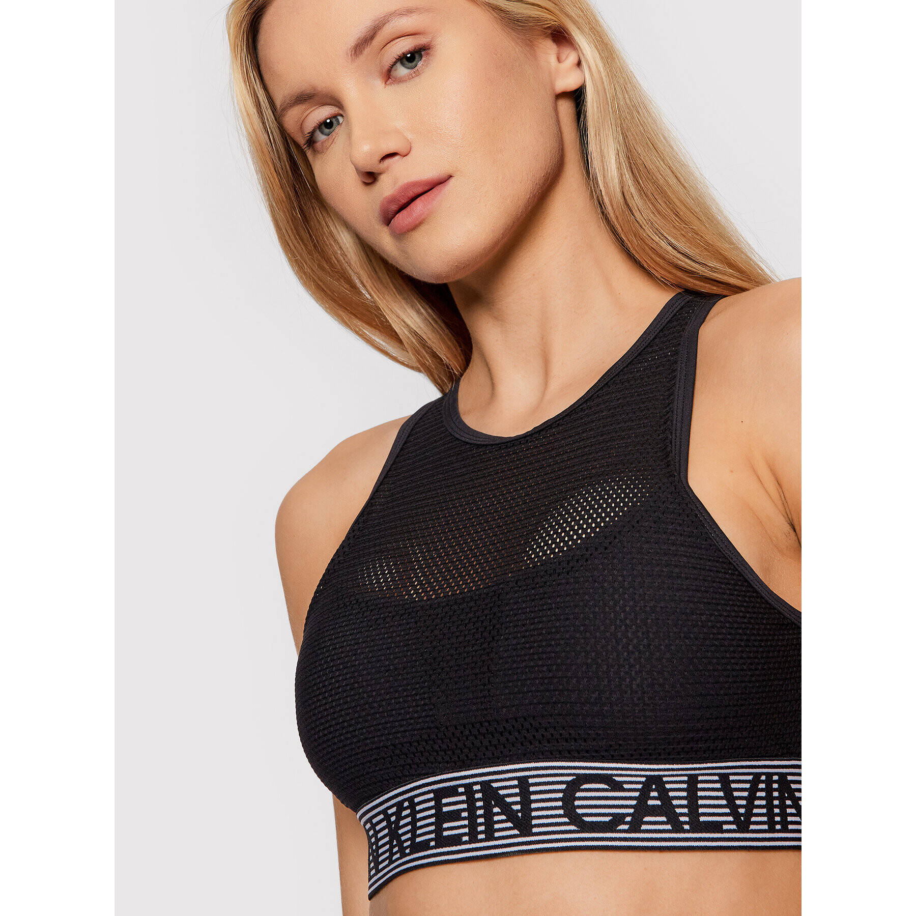 Calvin Klein Performance Sportovní podprsenka Medium Support Sports 00GWF1K108 Černá - Pepit.cz