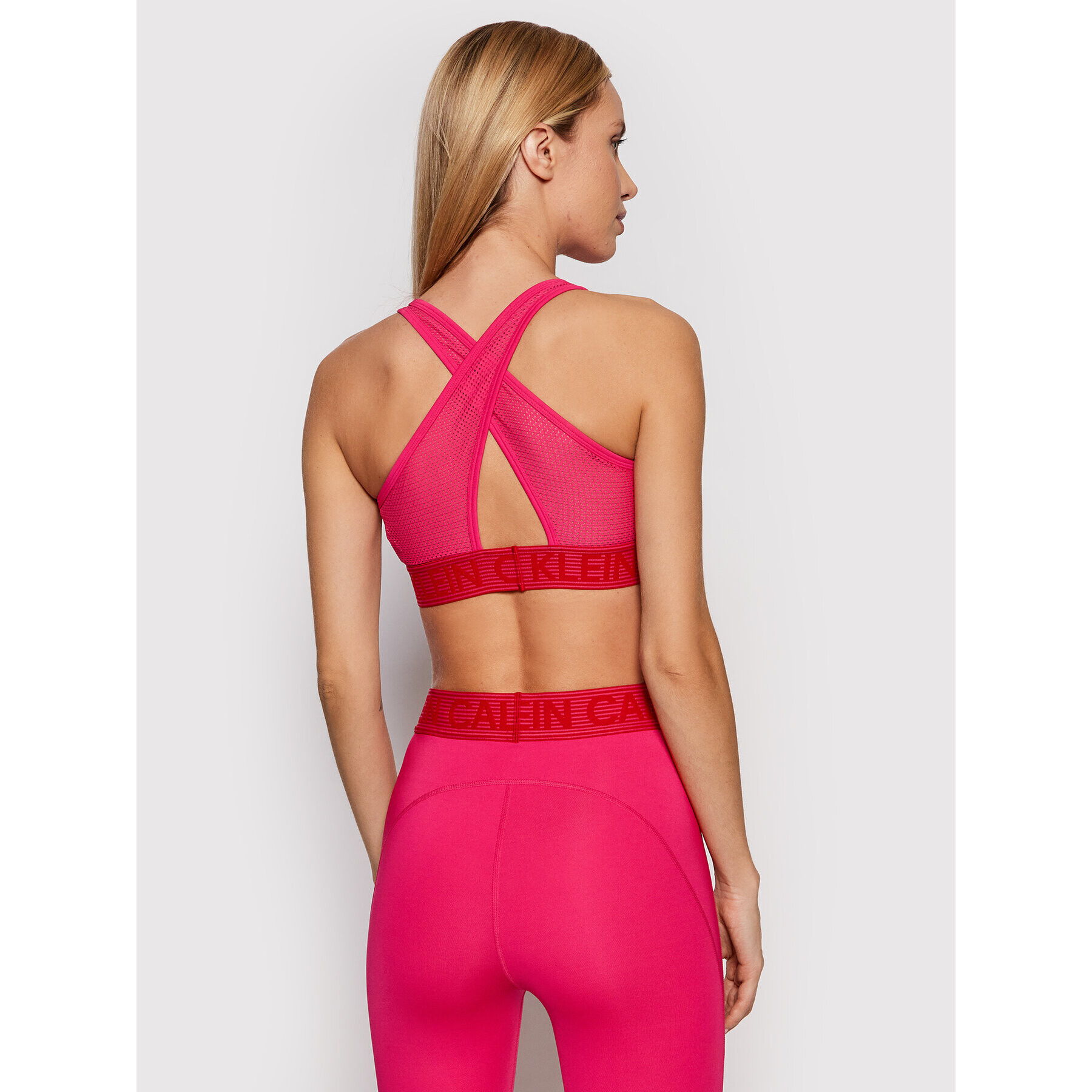 Calvin Klein Performance Sportovní podprsenka Medium Support Sports 00GWF1K108 Růžová - Pepit.cz