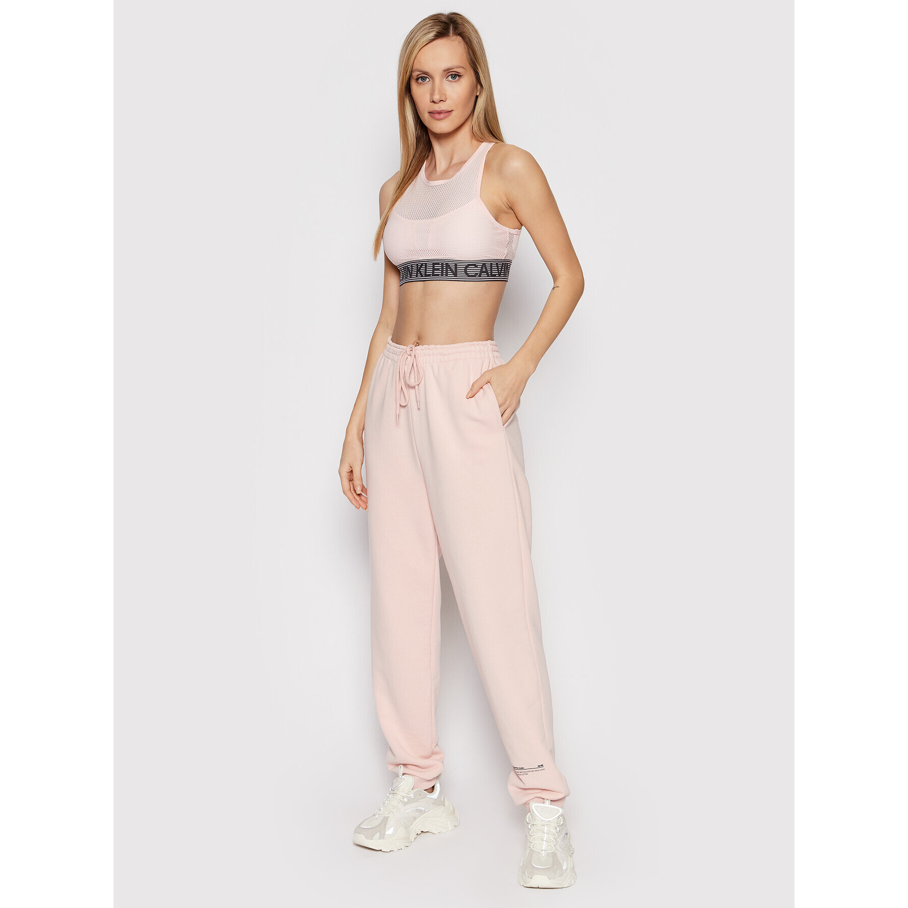 Calvin Klein Performance Sportovní podprsenka Medium Support Sports 00GWF1K108 Růžová - Pepit.cz