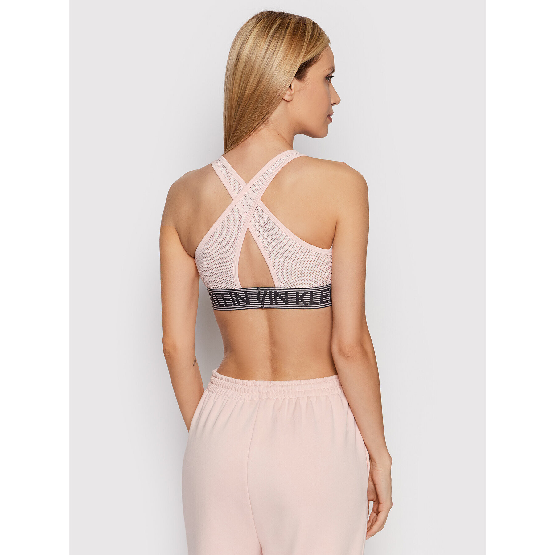 Calvin Klein Performance Sportovní podprsenka Medium Support Sports 00GWF1K108 Růžová - Pepit.cz