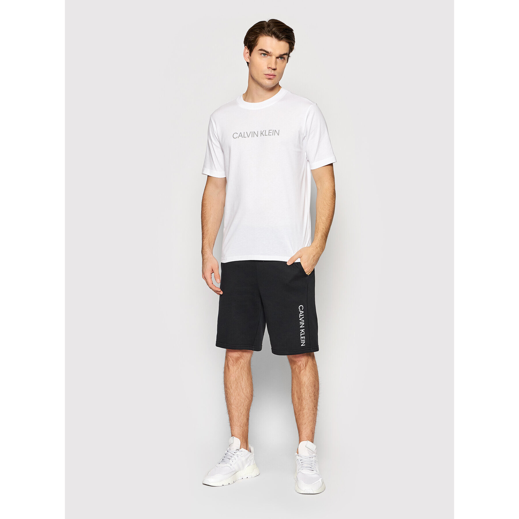 Calvin Klein Performance T-Shirt 00GMF1K107 Bílá Regular Fit - Pepit.cz