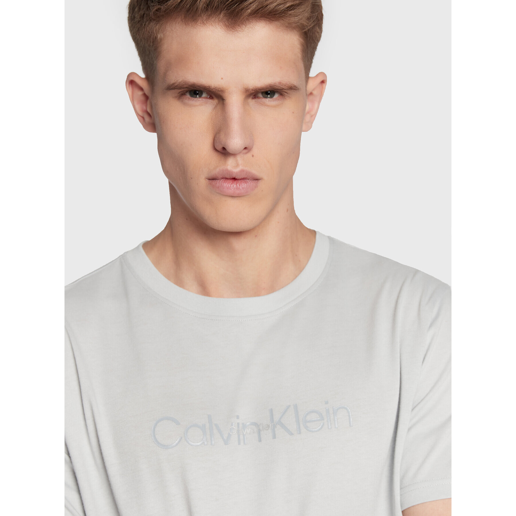 Calvin Klein Performance T-Shirt 00GMF2K140 Šedá Regular Fit - Pepit.cz