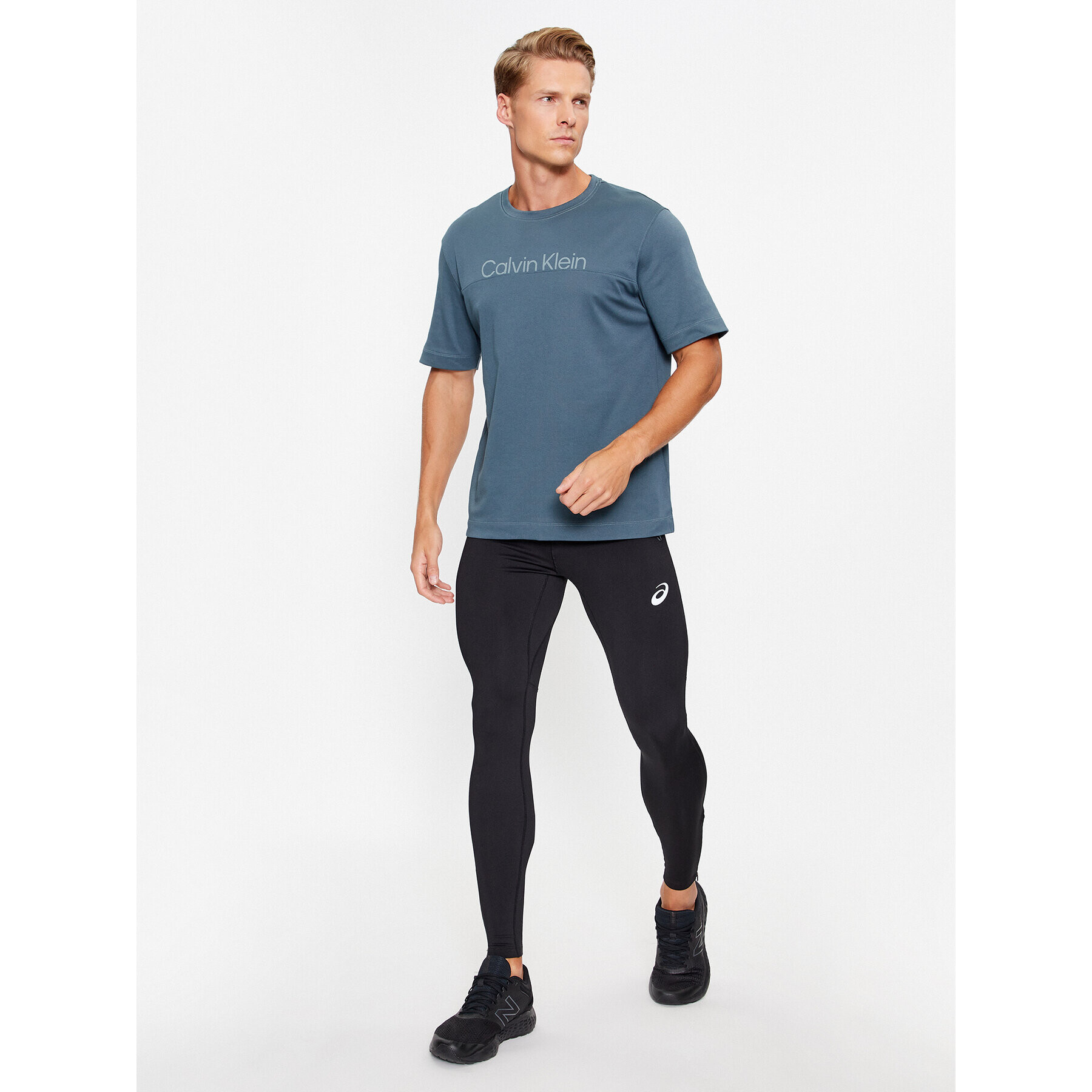 Calvin Klein Performance T-Shirt 00GMF3K133 Šedá Regular Fit - Pepit.cz