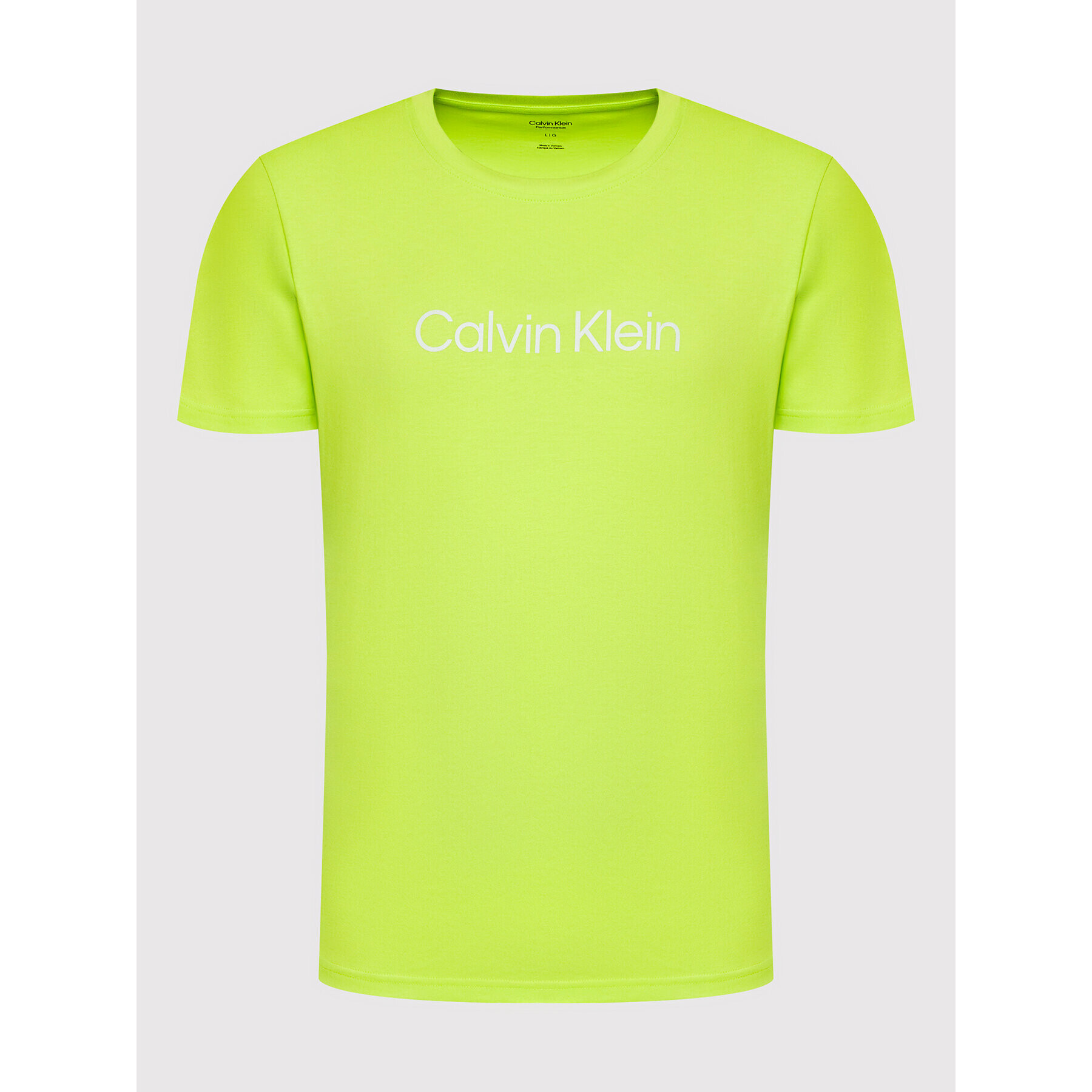 Calvin Klein Performance T-Shirt 00GMS2K107 Zelená Regular Fit - Pepit.cz