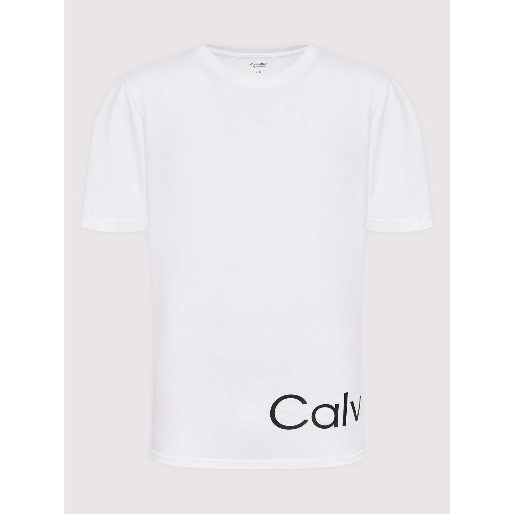 Calvin Klein Performance T-Shirt 00GMS2K111 Bílá Regular Fit - Pepit.cz