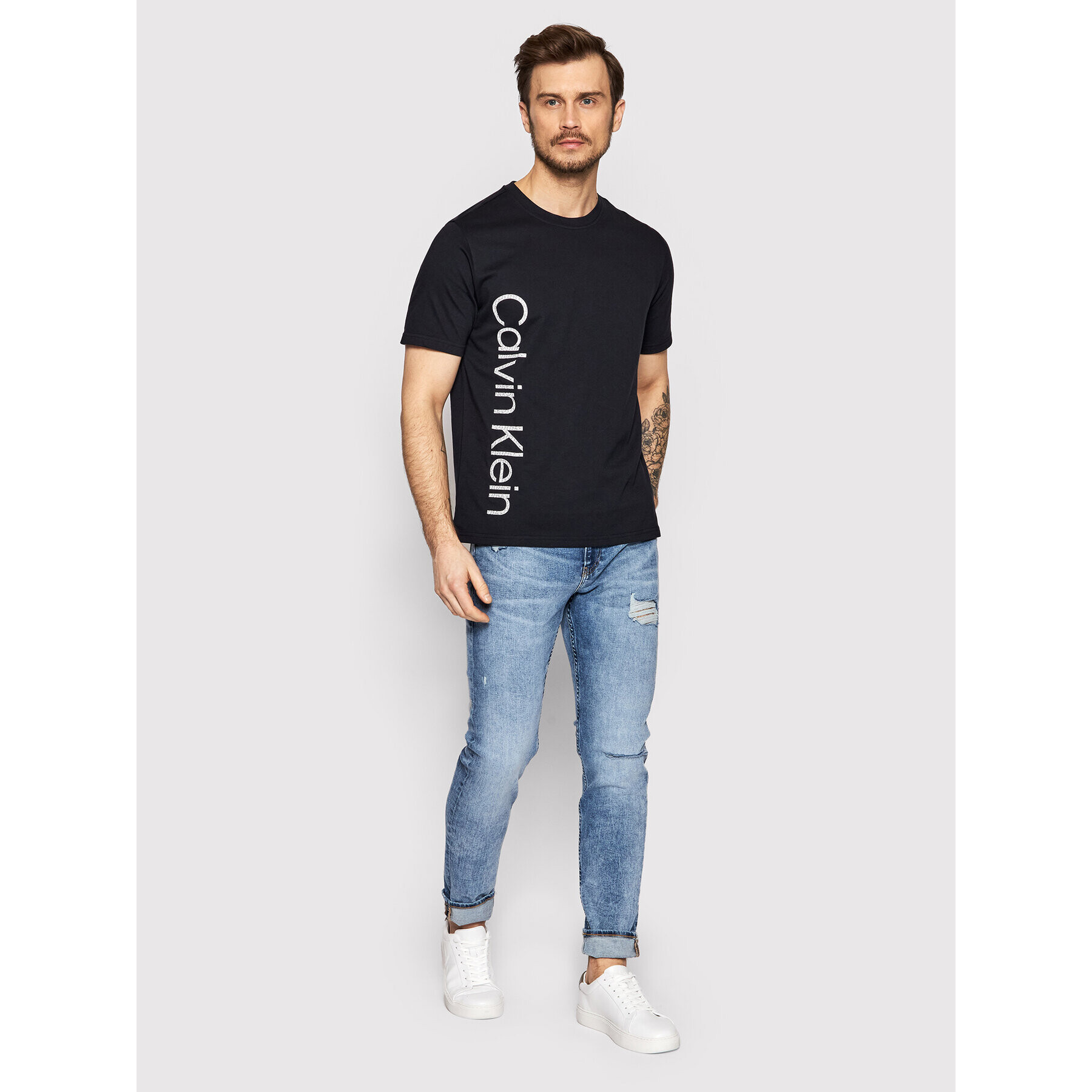 Calvin Klein Performance T-Shirt 00GMS2K124 Černá Regular Fit - Pepit.cz