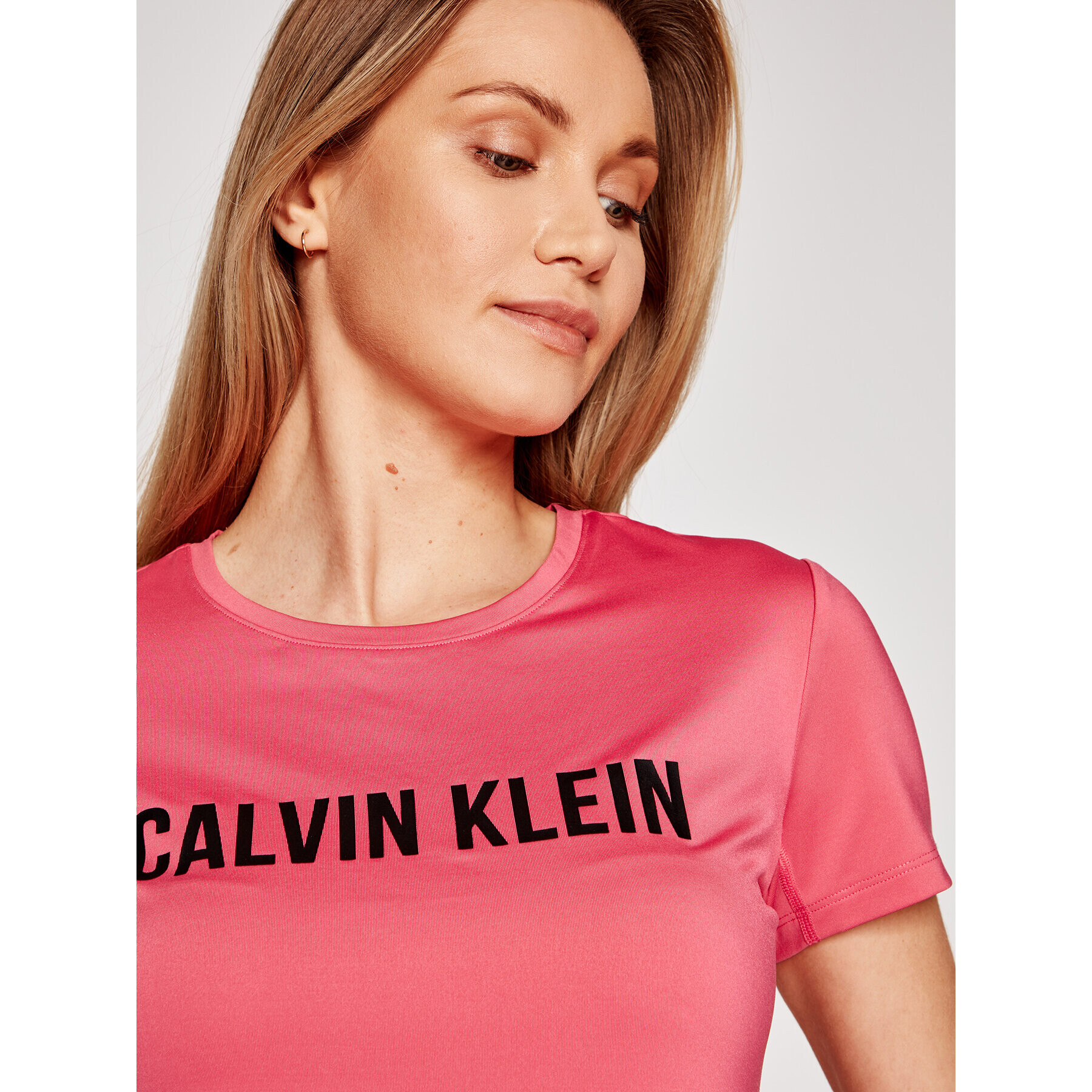 Calvin Klein Performance T-Shirt 00GWF0K168 Růžová Regular Fit - Pepit.cz