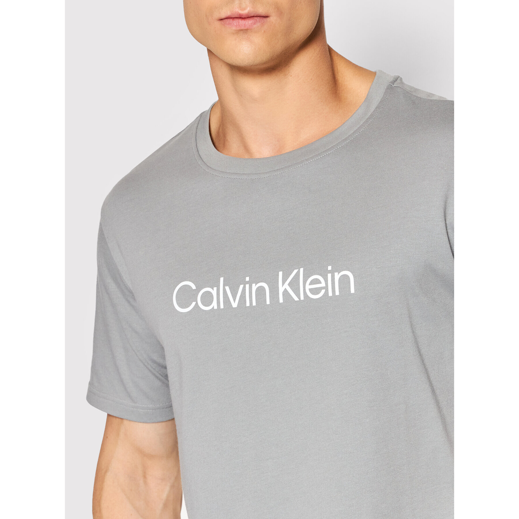 Calvin Klein Performance T-Shirt Pw 00GMS2K107 Šedá Regular Fit - Pepit.cz