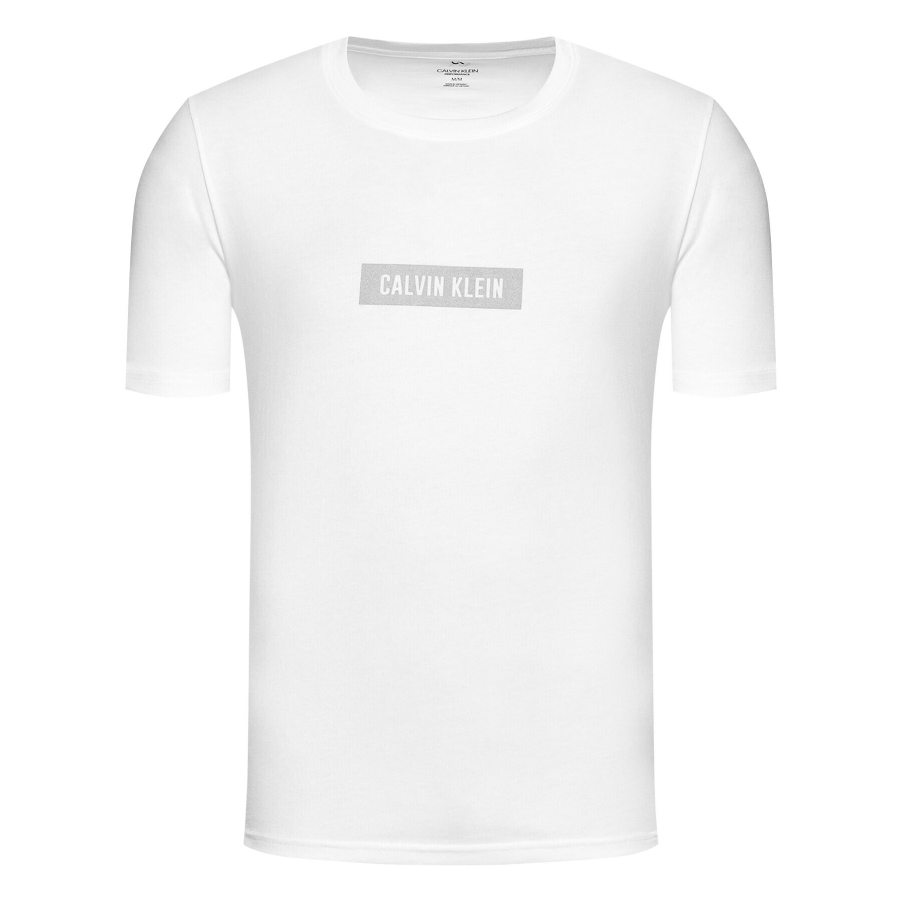 Calvin Klein Performance T-Shirt Pw-S/S 00GMS1K142 Bílá Regular Fit - Pepit.cz