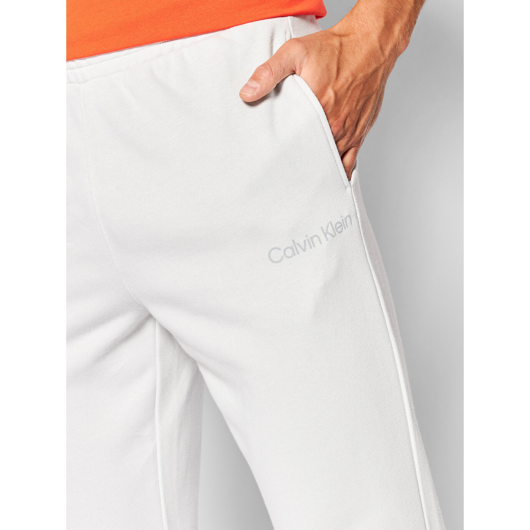 Calvin Klein Performance Teplákové kalhoty 00GMS2P606 Béžová Regular Fit - Pepit.cz