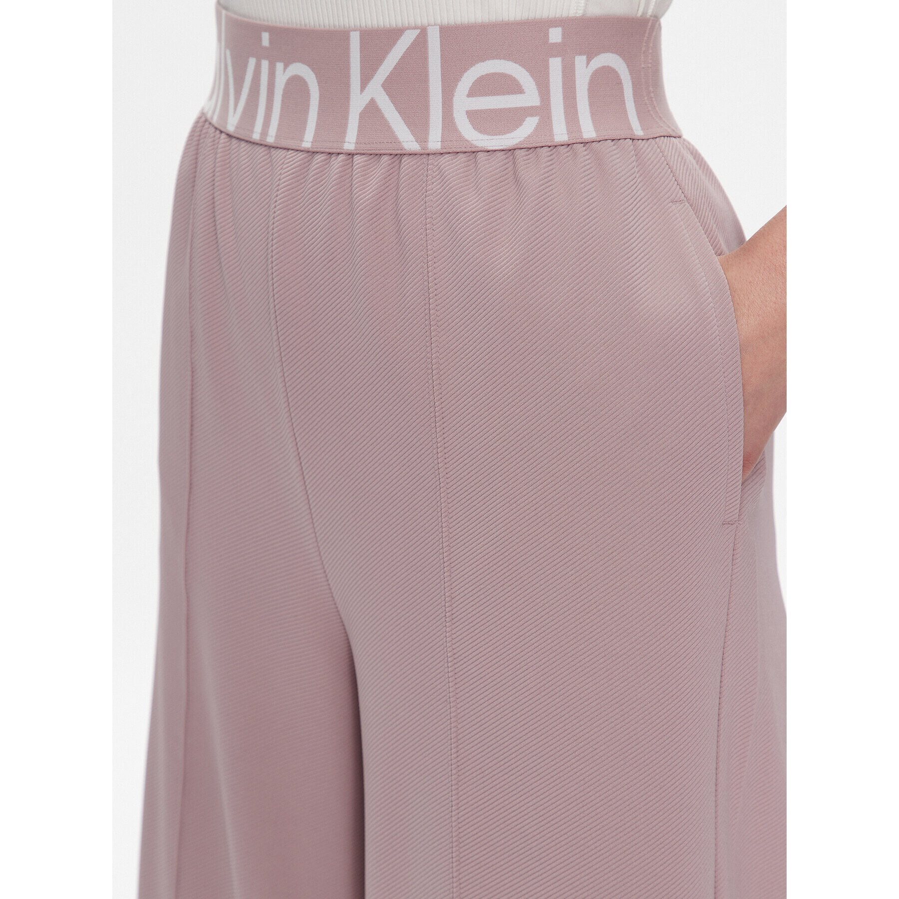 Calvin Klein Performance Teplákové kalhoty 00GWS3P606 Růžová Relaxed Fit - Pepit.cz