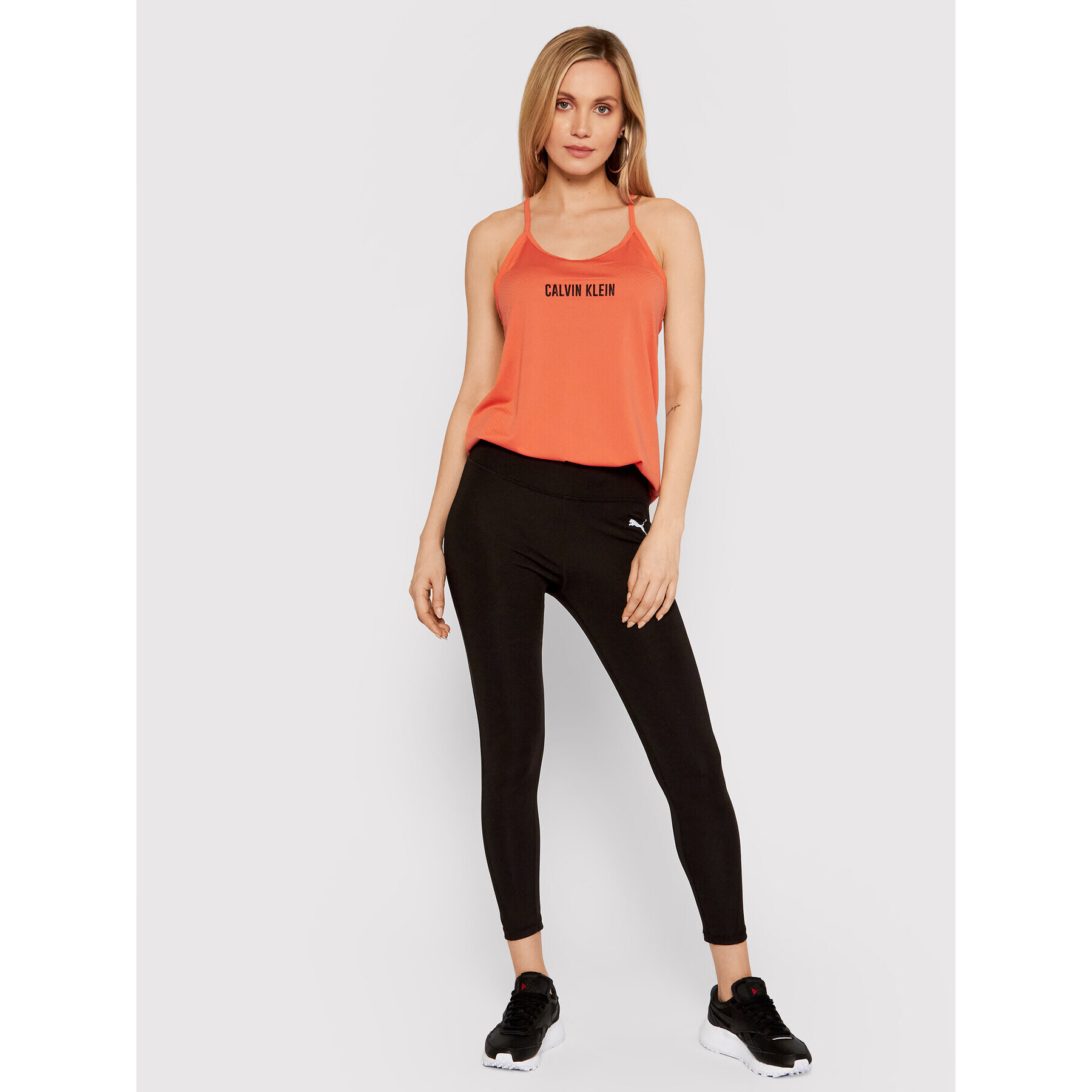 Calvin Klein Performance Top Wo 00GWS1K198 Oranžová Regular Fit - Pepit.cz