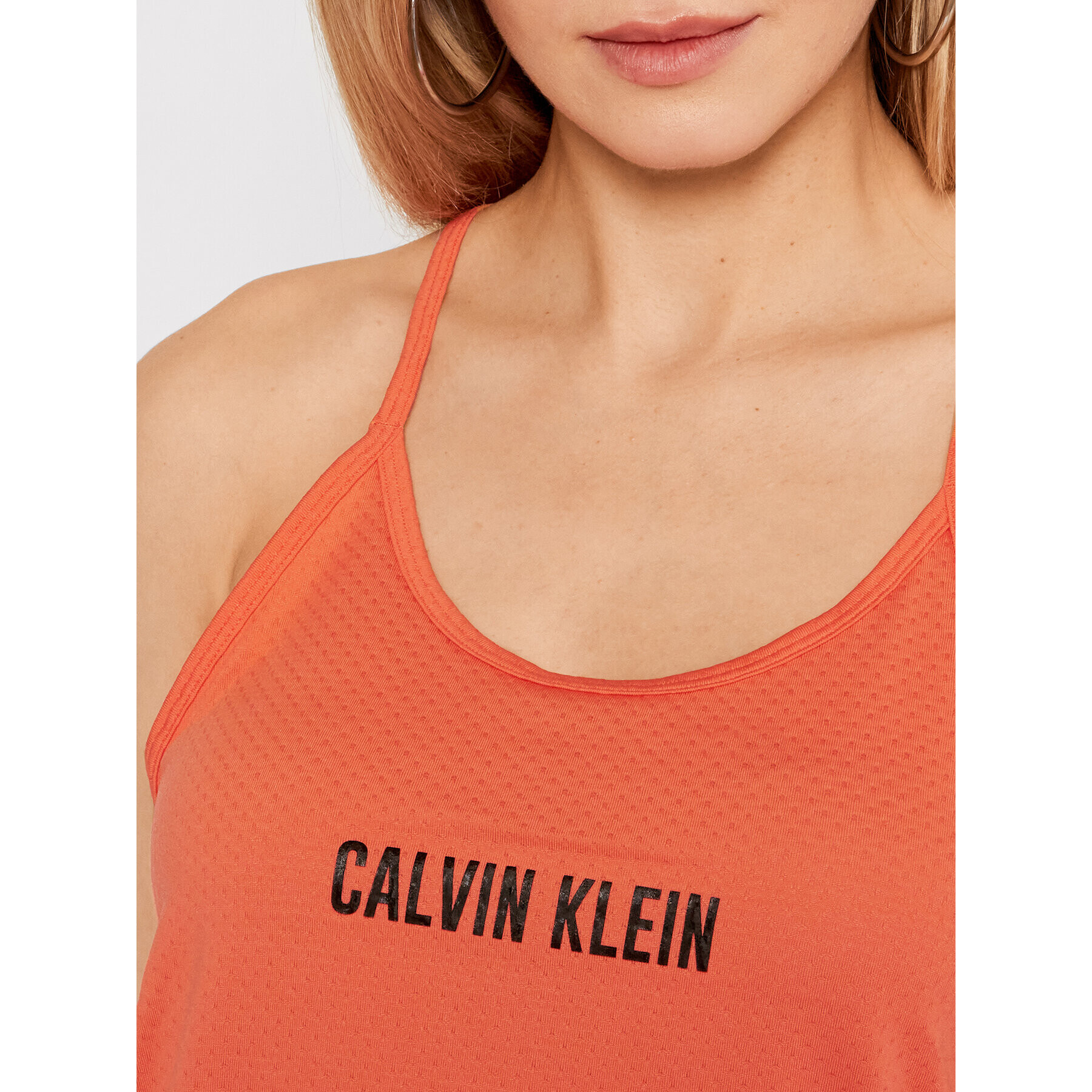 Calvin Klein Performance Top Wo 00GWS1K198 Oranžová Regular Fit - Pepit.cz