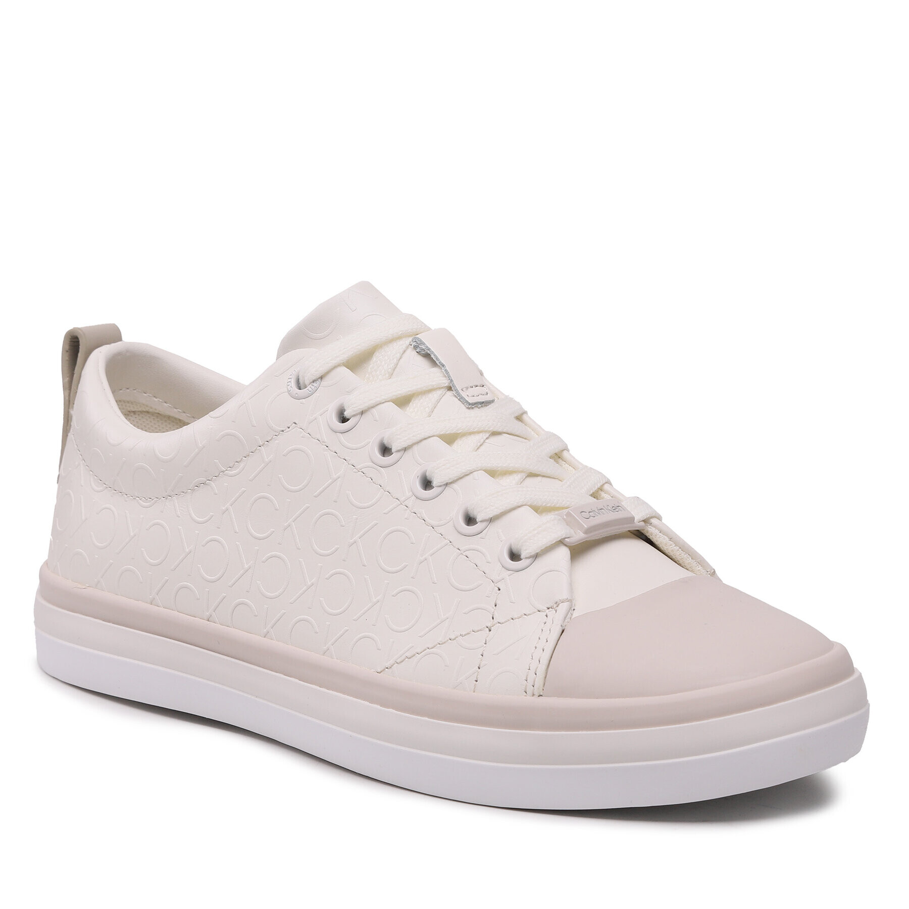 Calvin Klein Plátěnky Low Prof Vulc Lace Up HW0HW01412 Béžová - Pepit.cz